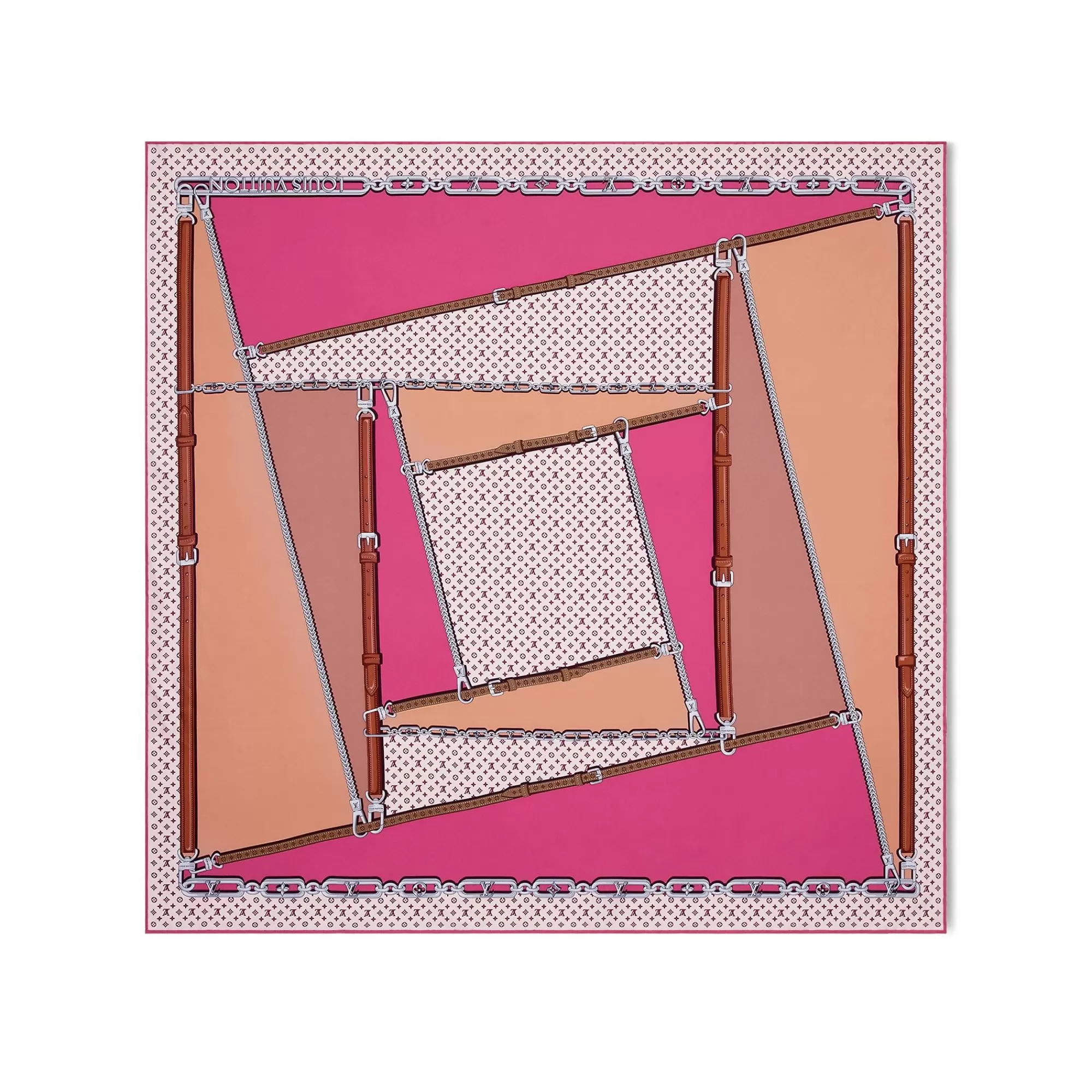 Best Sale Louis Vuitton My Lv Chain Square 90 Grenadine
