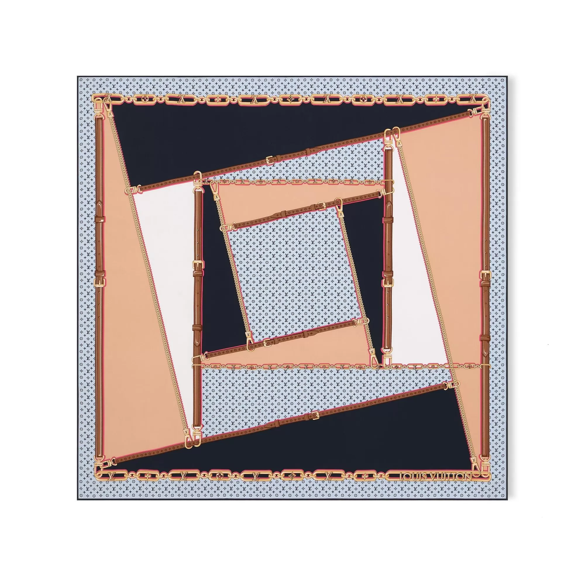 Flash Sale Louis Vuitton My Lv Chain Square 90 Ink