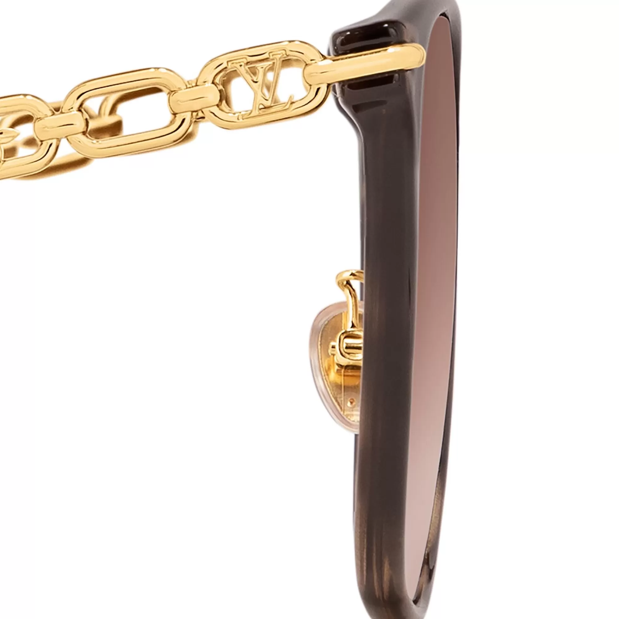 Outlet Louis Vuitton My Lv Chain Two Classique Square Sunglasses Havana