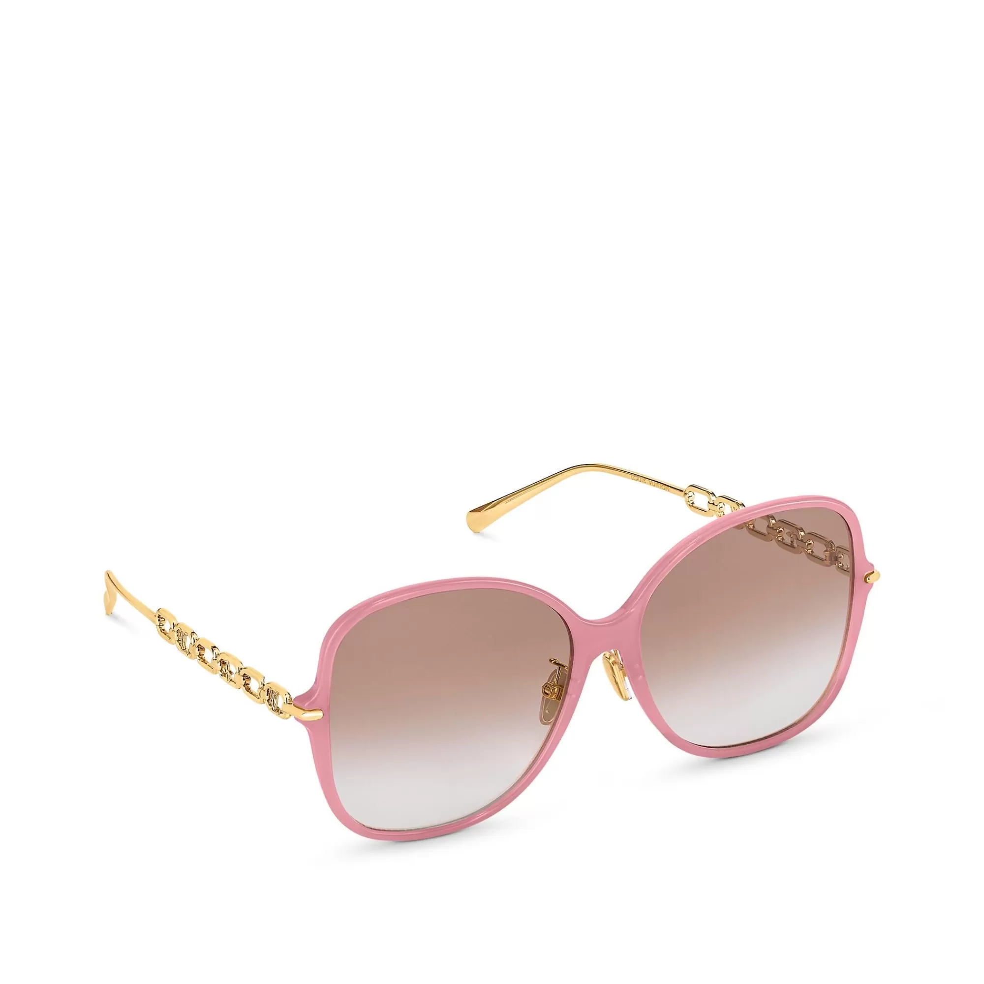 Discount Louis Vuitton My Lv Chain Two Square Sunglasses Pink