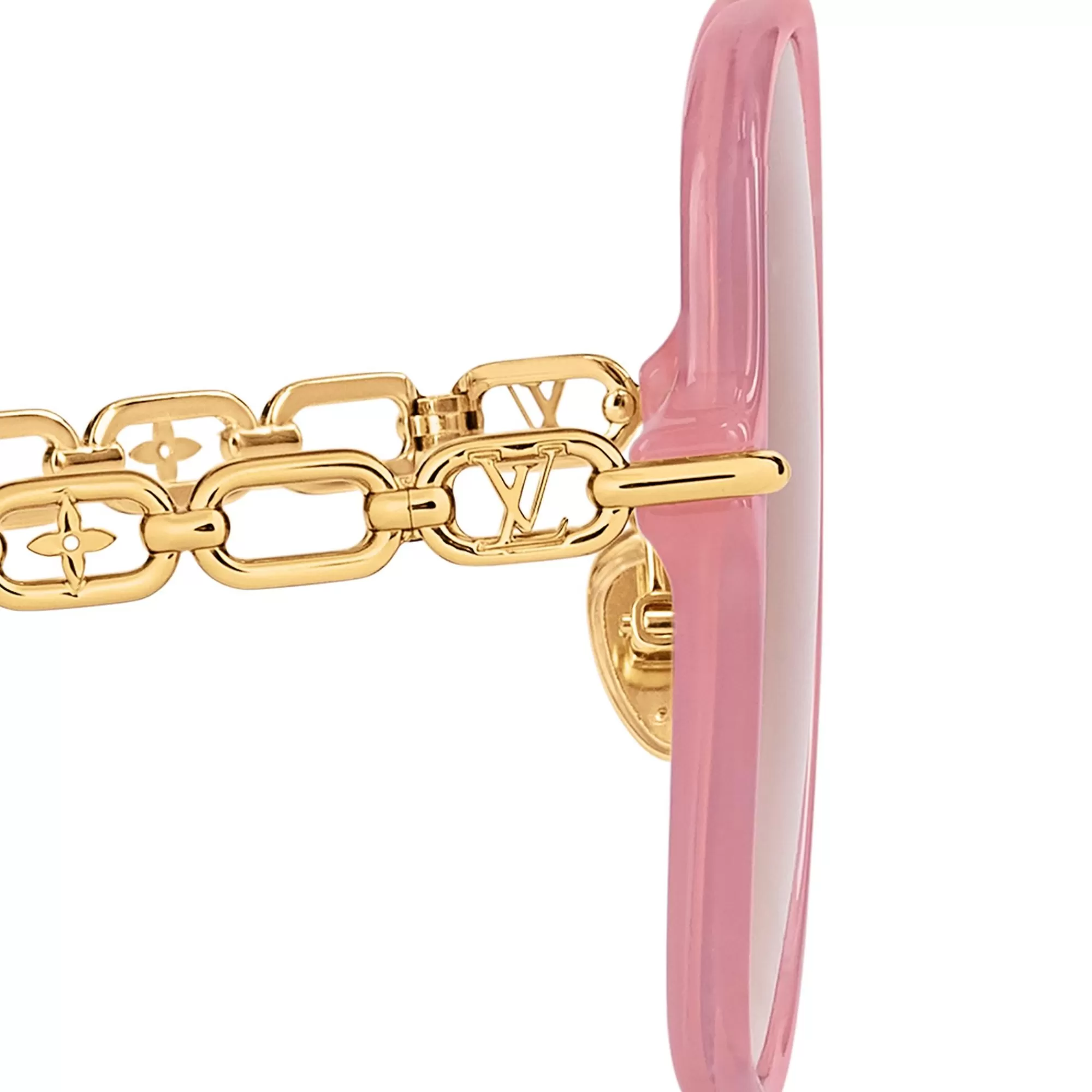 Discount Louis Vuitton My Lv Chain Two Square Sunglasses Pink