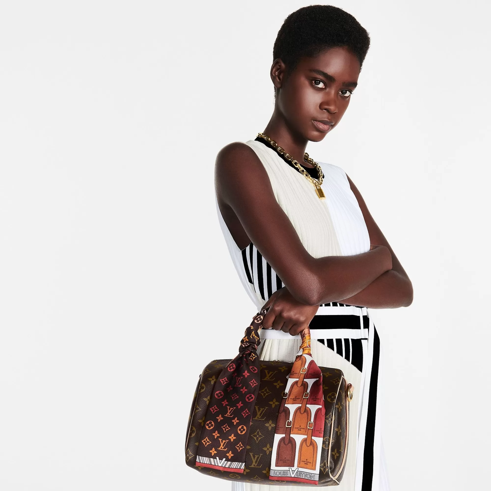Store Louis Vuitton My Lv Tags Bandeau Brown
