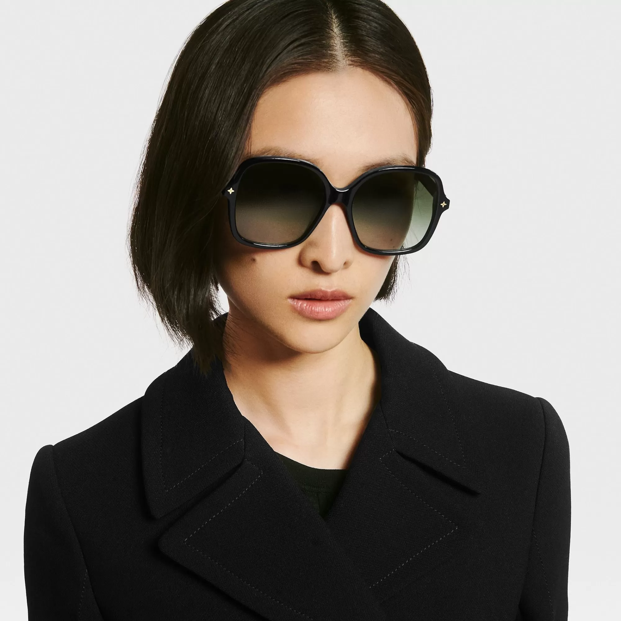 Best Sale Louis Vuitton My Monogram Light Square Sunglasses Black