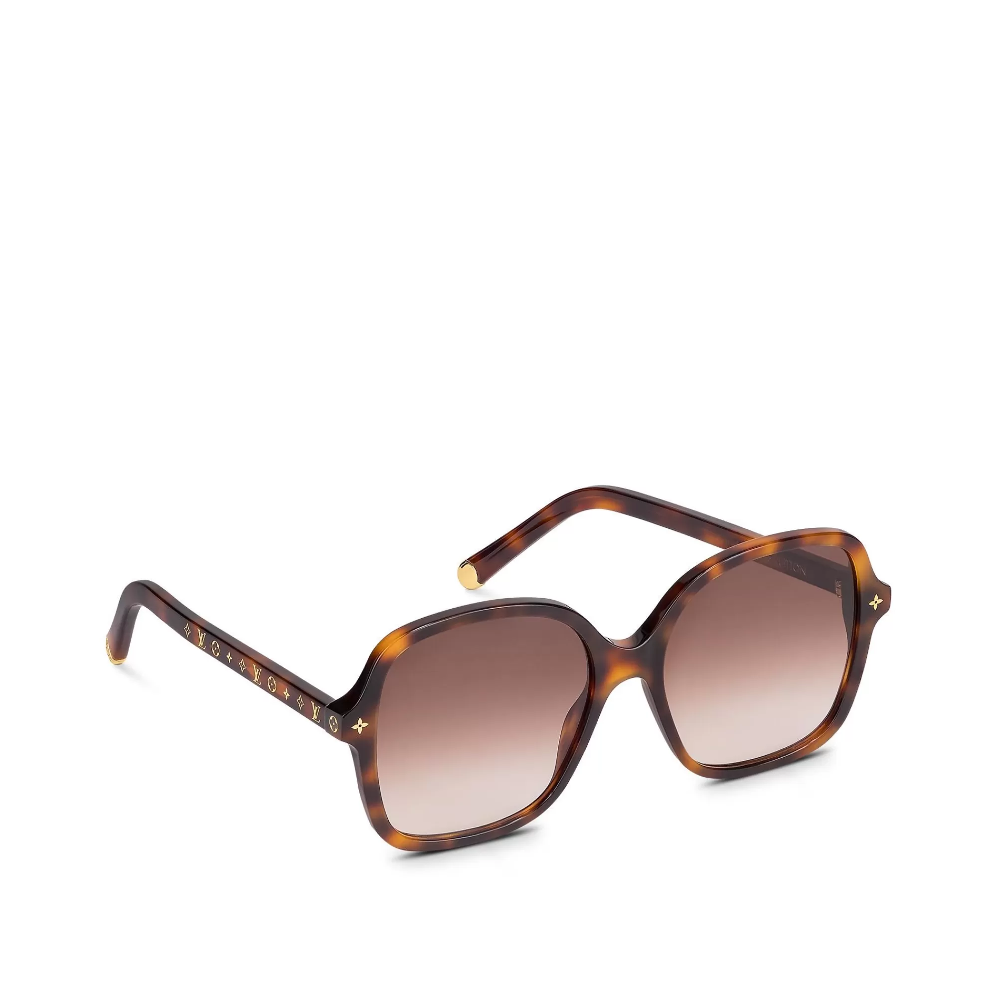 Clearance Louis Vuitton My Monogram Light Square Sunglasses Dark Tortoise