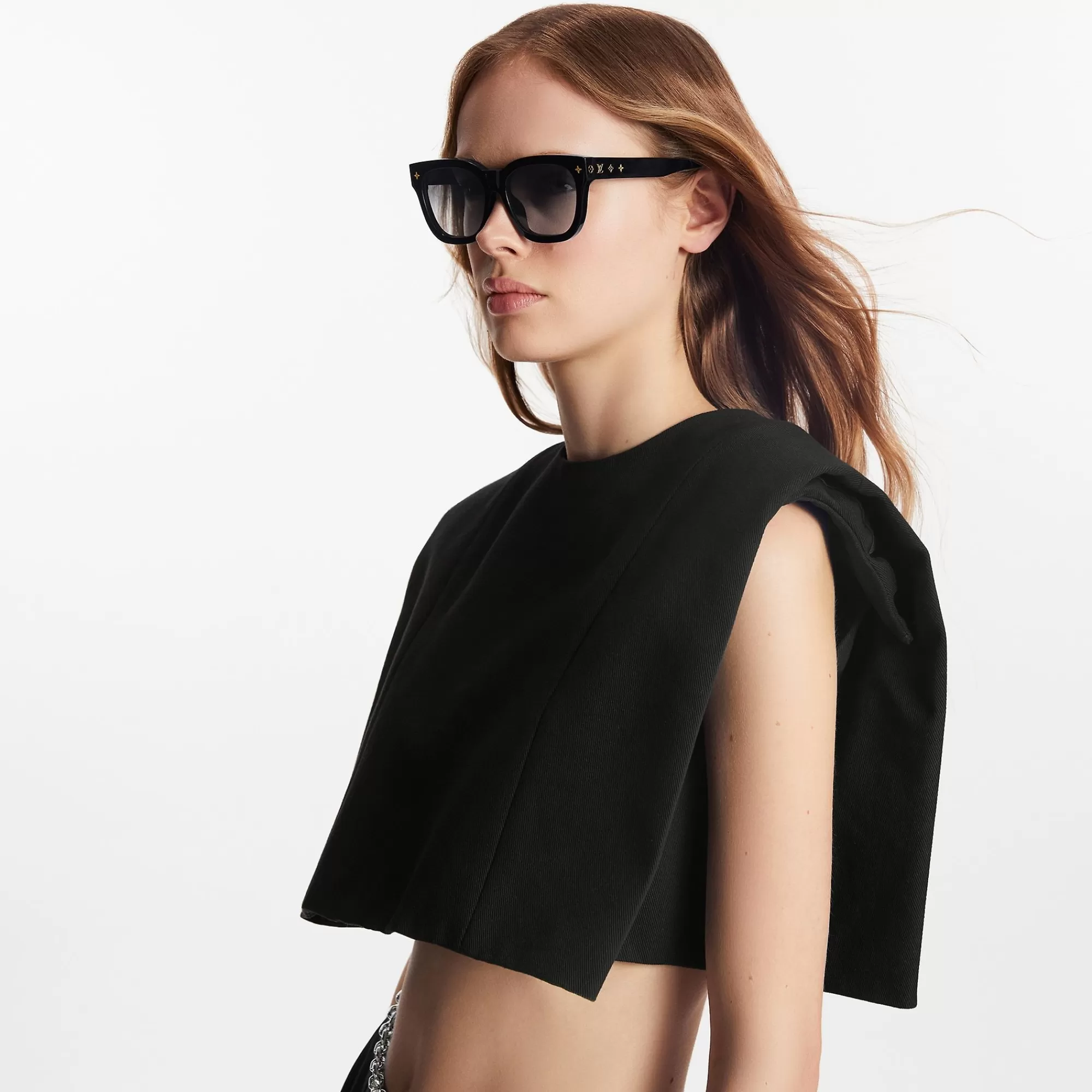 Cheap Louis Vuitton My Monogram Square Sunglasses Black