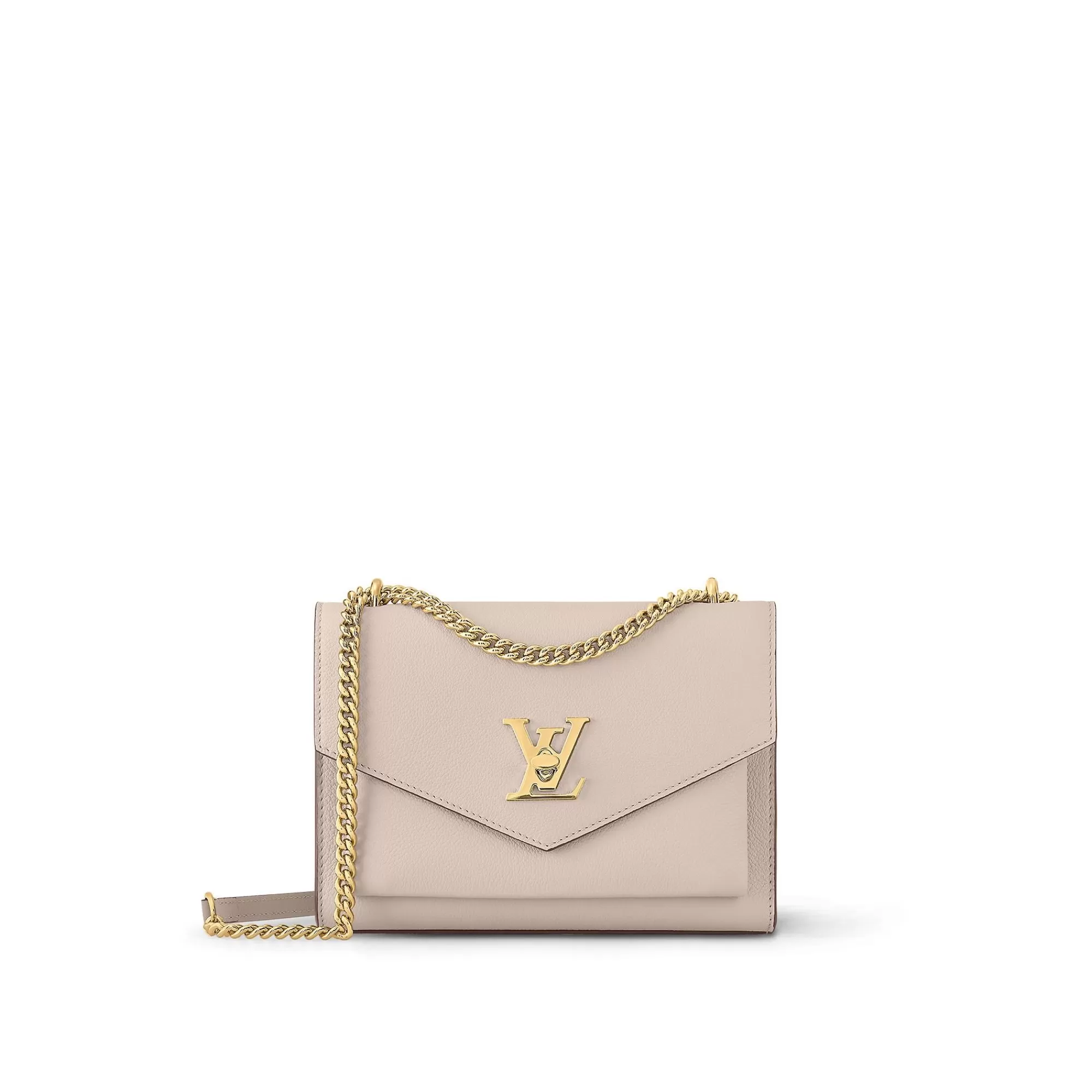 New Louis Vuitton Mylockme Chain Bag Greige