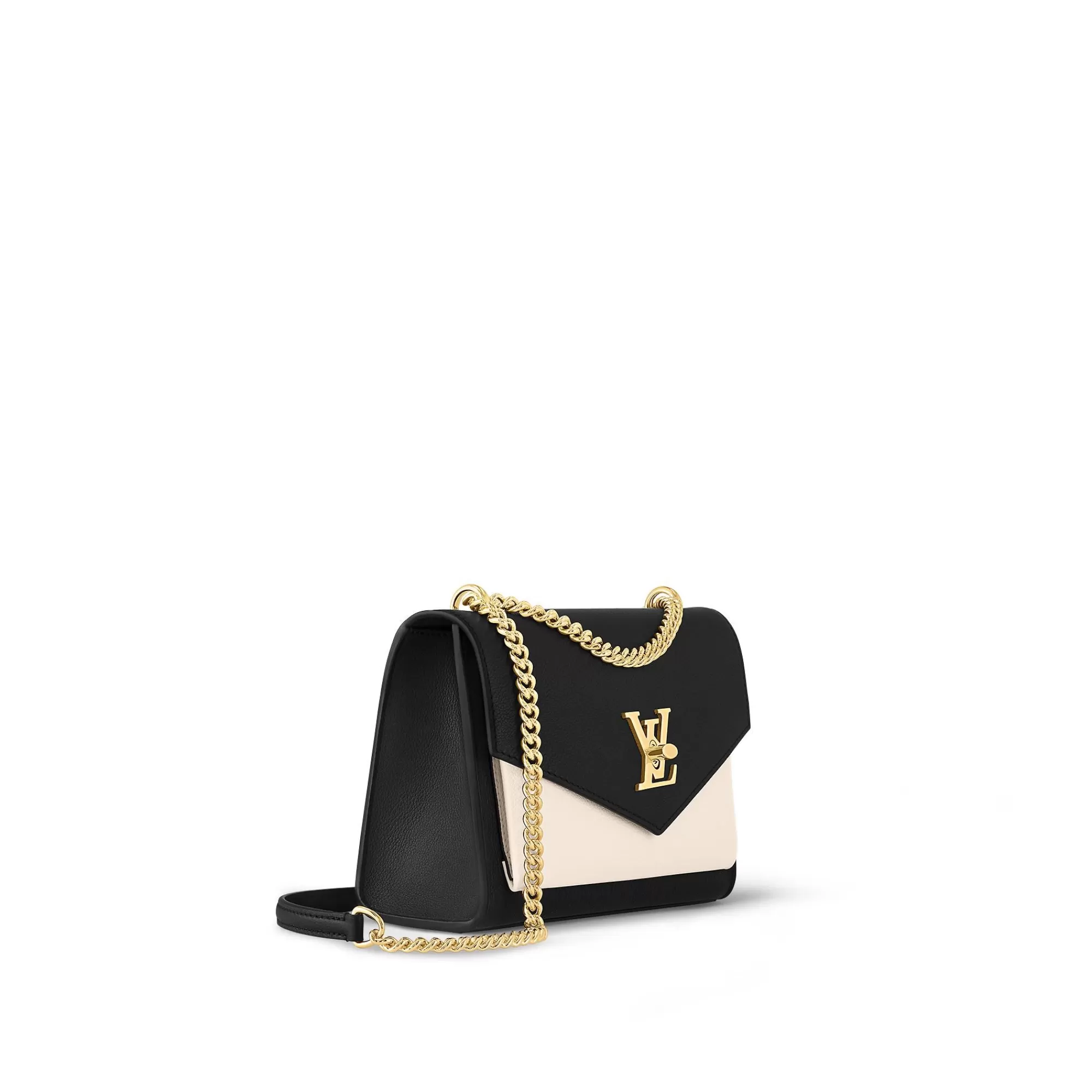 Clearance Louis Vuitton Mylockme Chain Bag Cream/Black