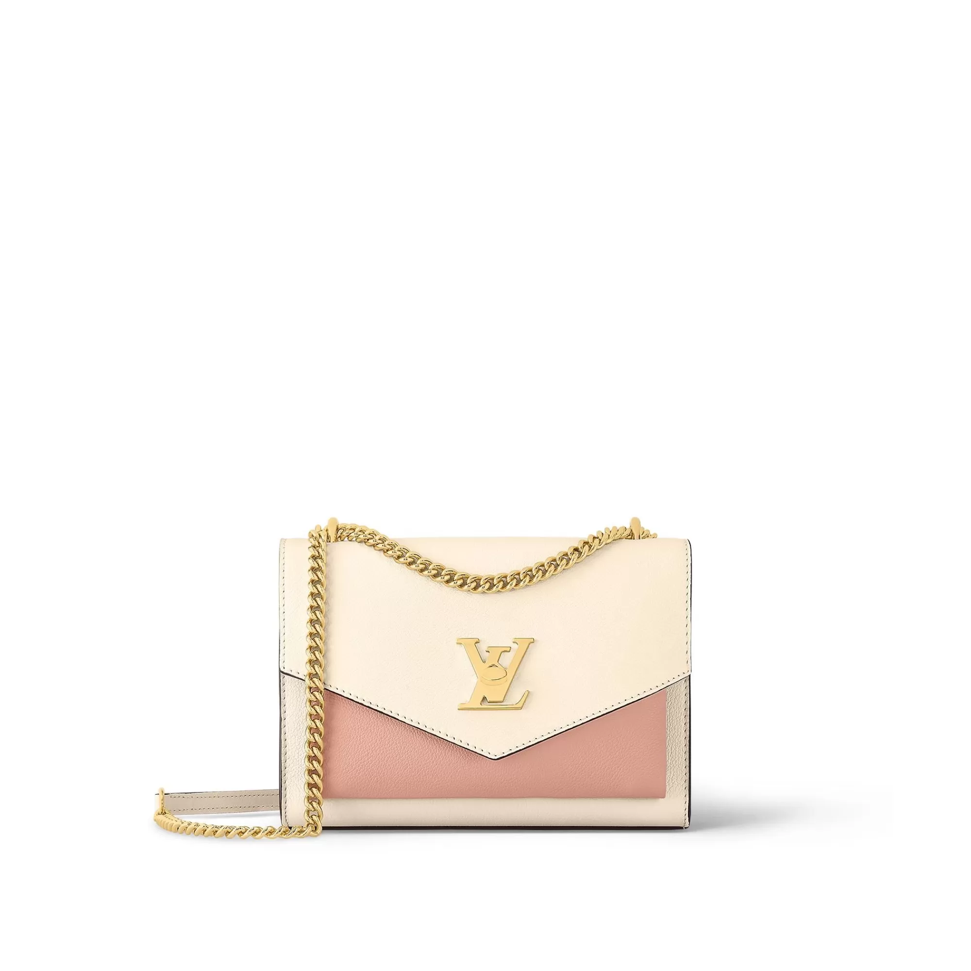 Fashion Louis Vuitton Mylockme Chain Bag Rose Trianon/Quartz
