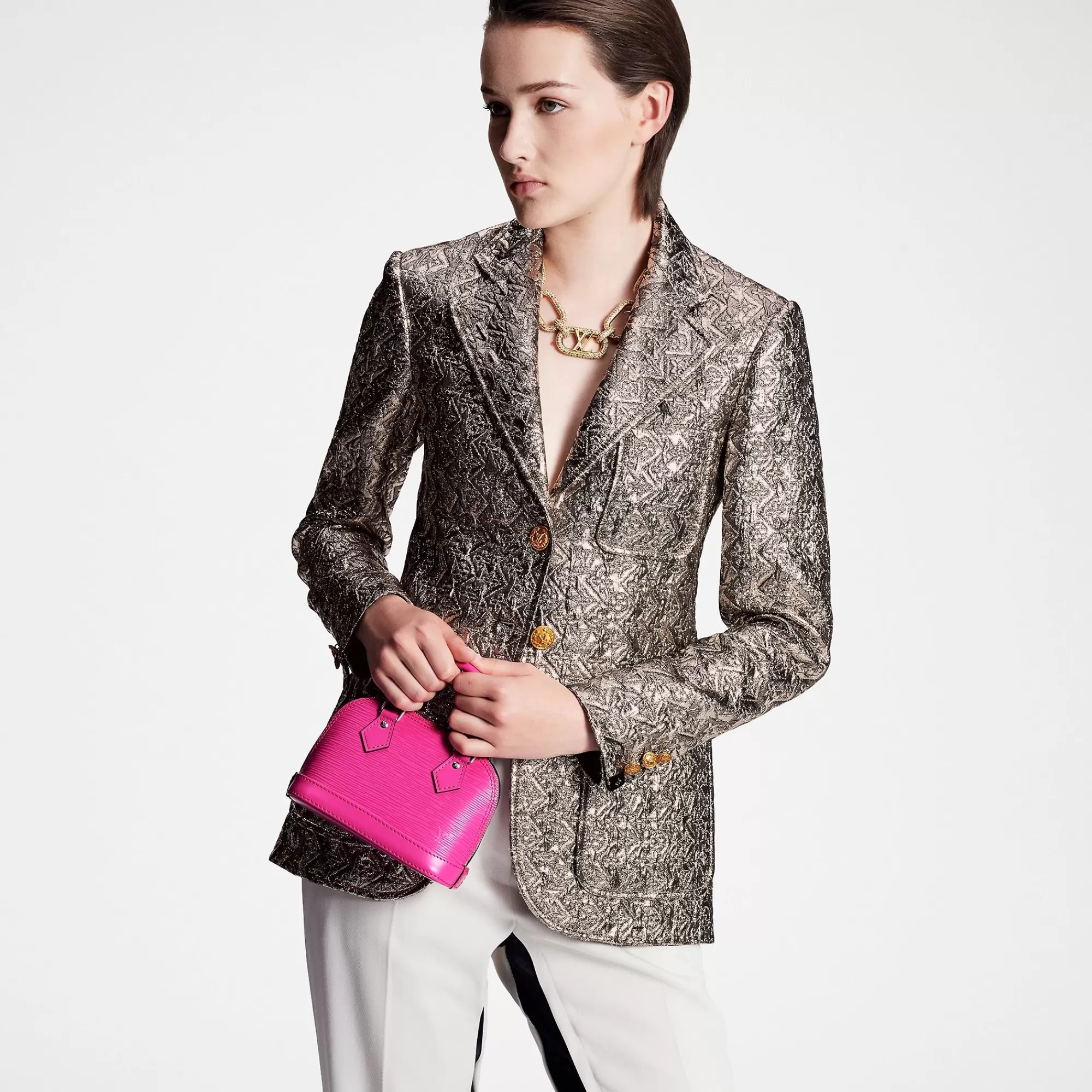 Online Louis Vuitton Nano Alma Fuchsia