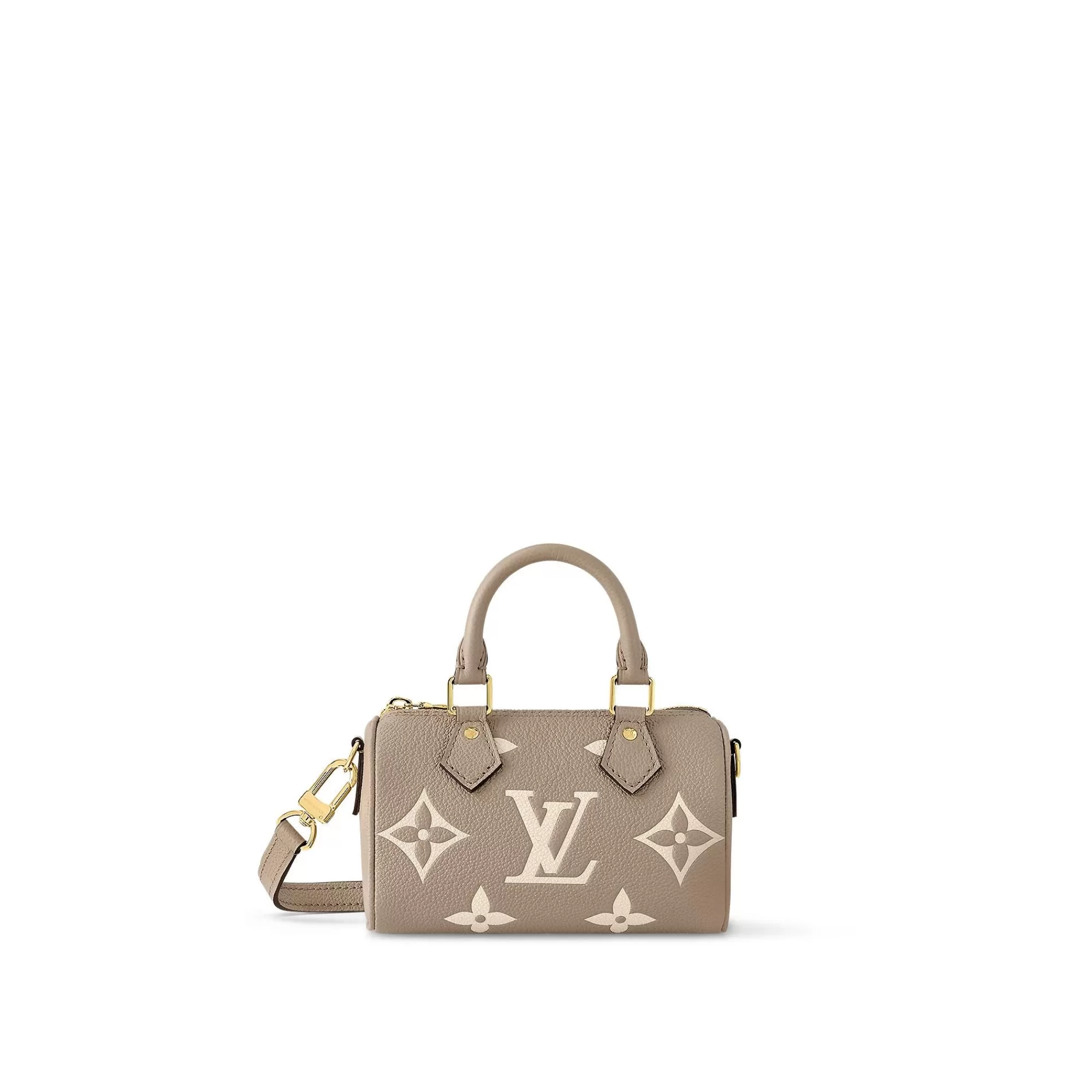 Cheap Louis Vuitton Nano Speedy Dove/Cream