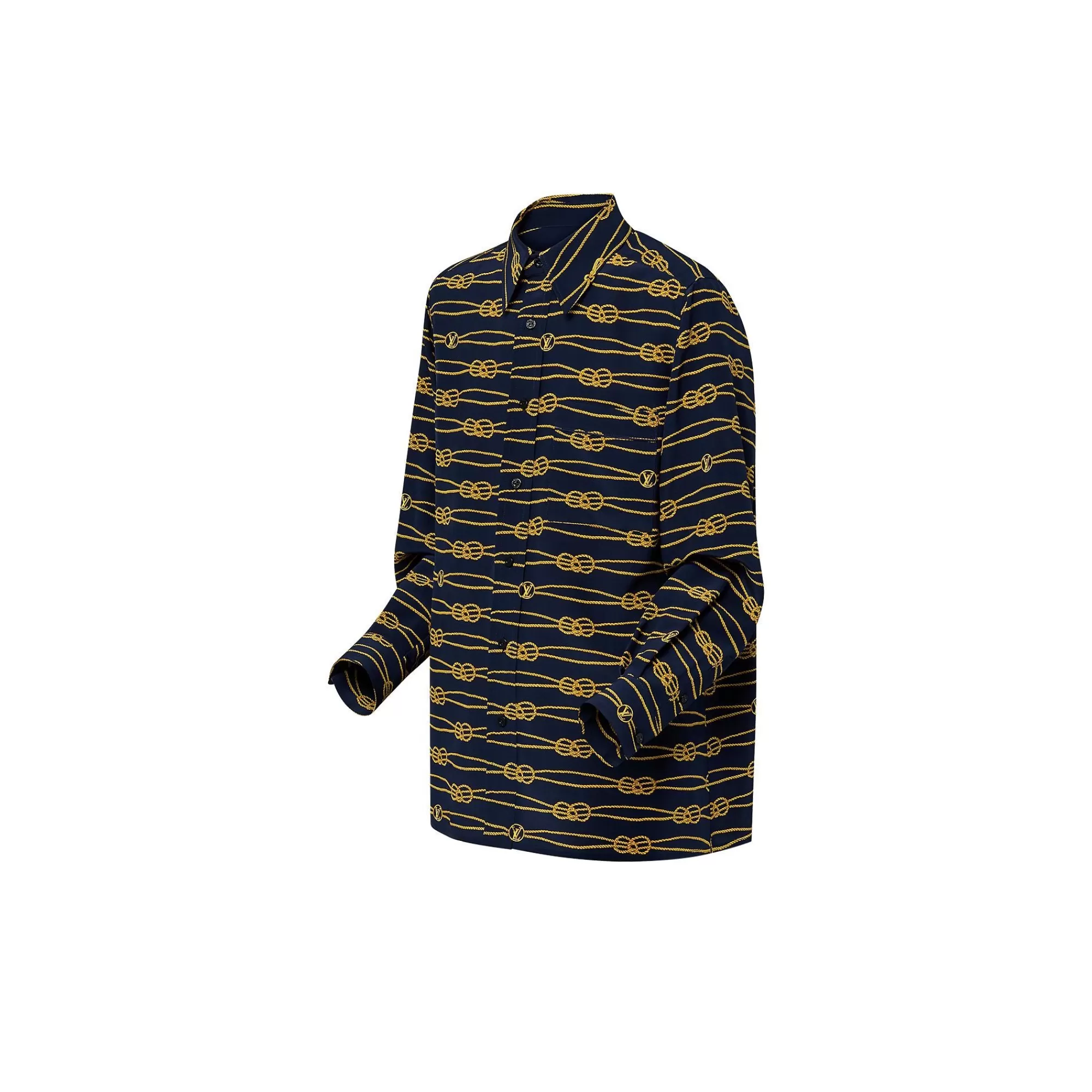 Best Louis Vuitton Nautical Knots Pajama Shirt