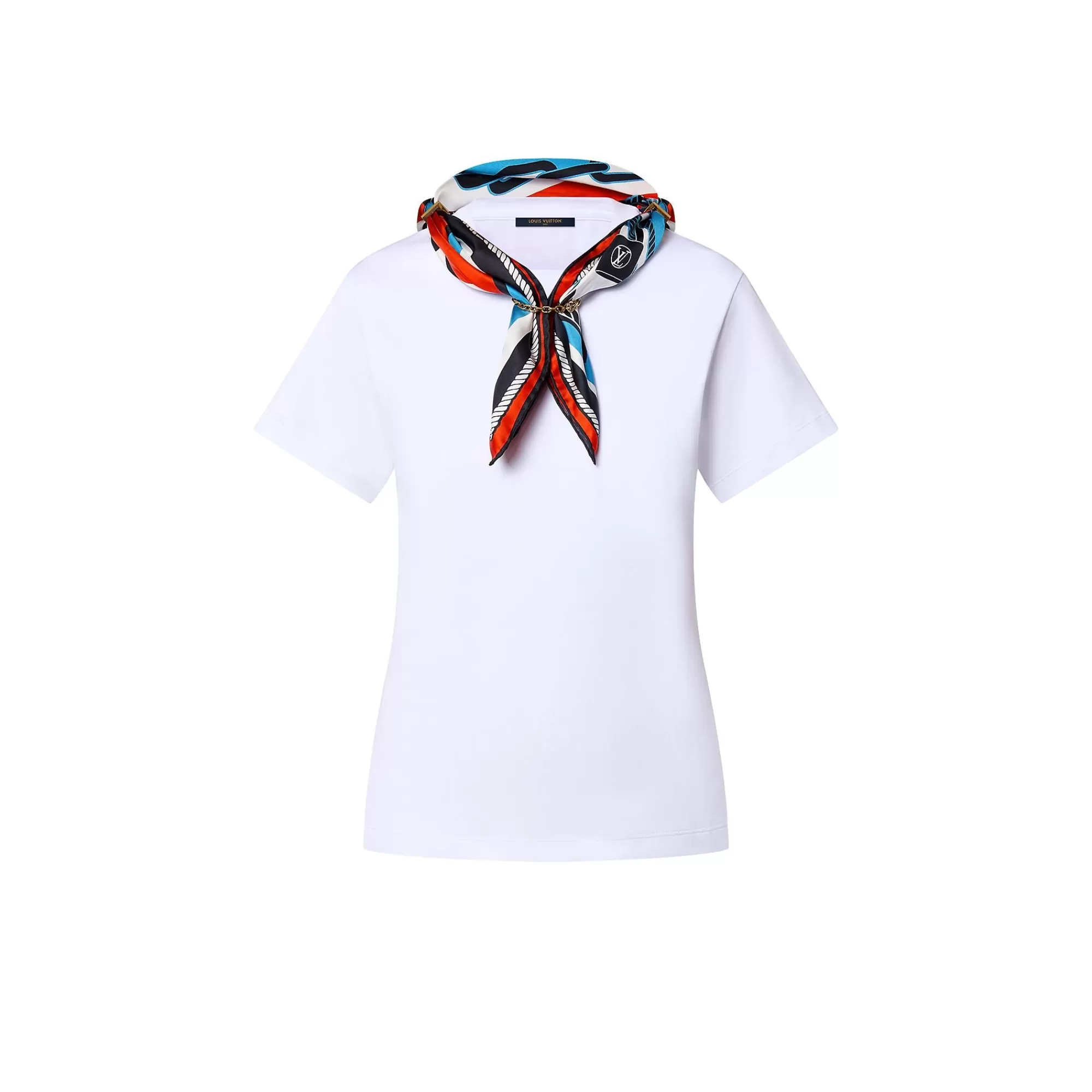 Outlet Louis Vuitton Nautical Print Scarf T-Shirt