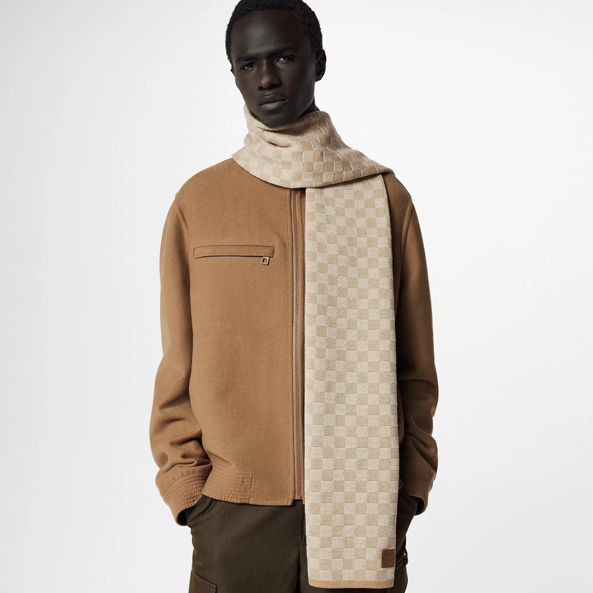 Discount Louis Vuitton Neo Petit Damier Scarf Beige