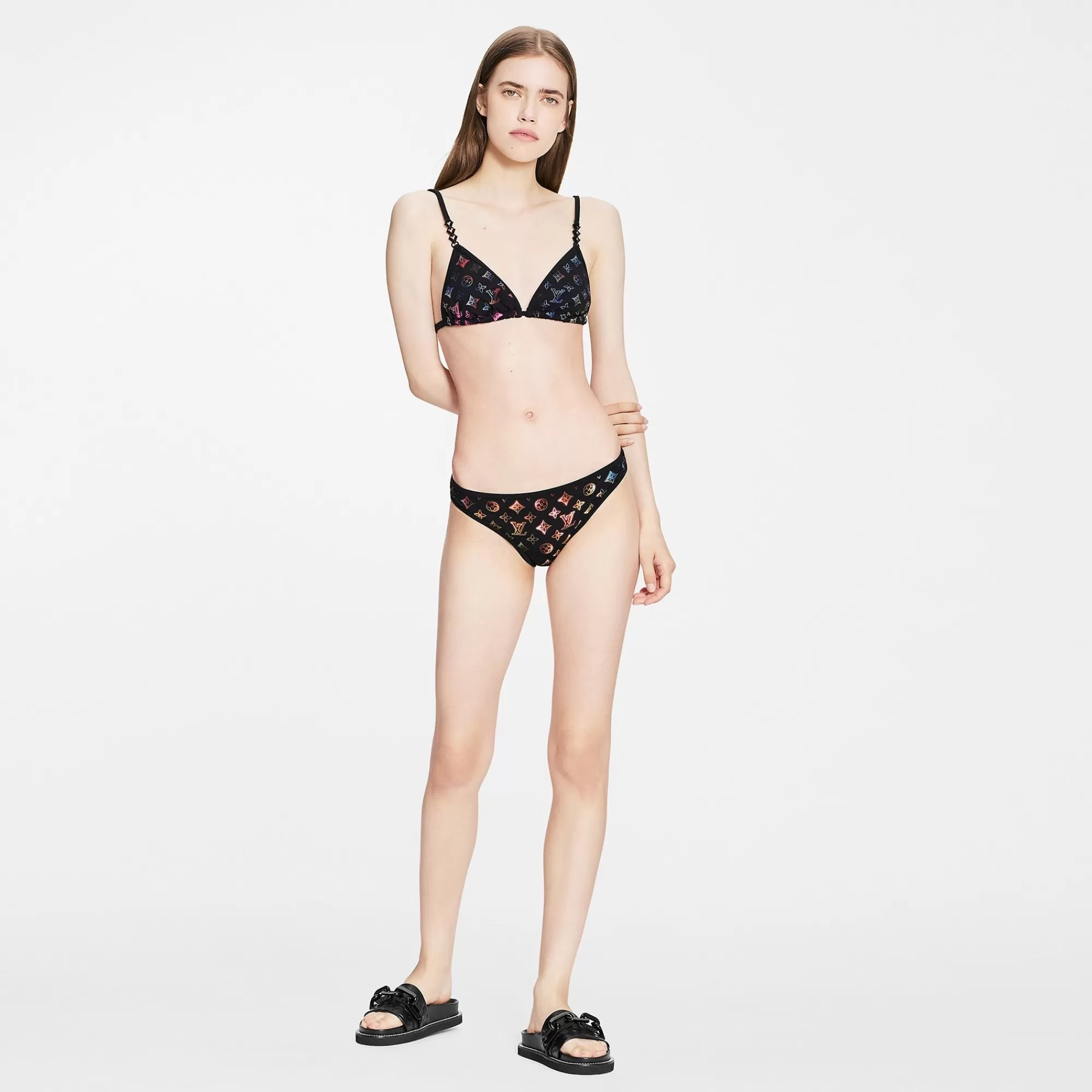 New Louis Vuitton Neon Mahina Monogram Bikini Bottoms
