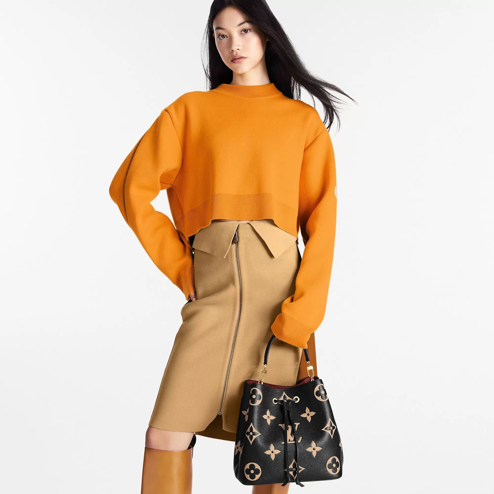 New Louis Vuitton Neonoe Mm Black/Beige