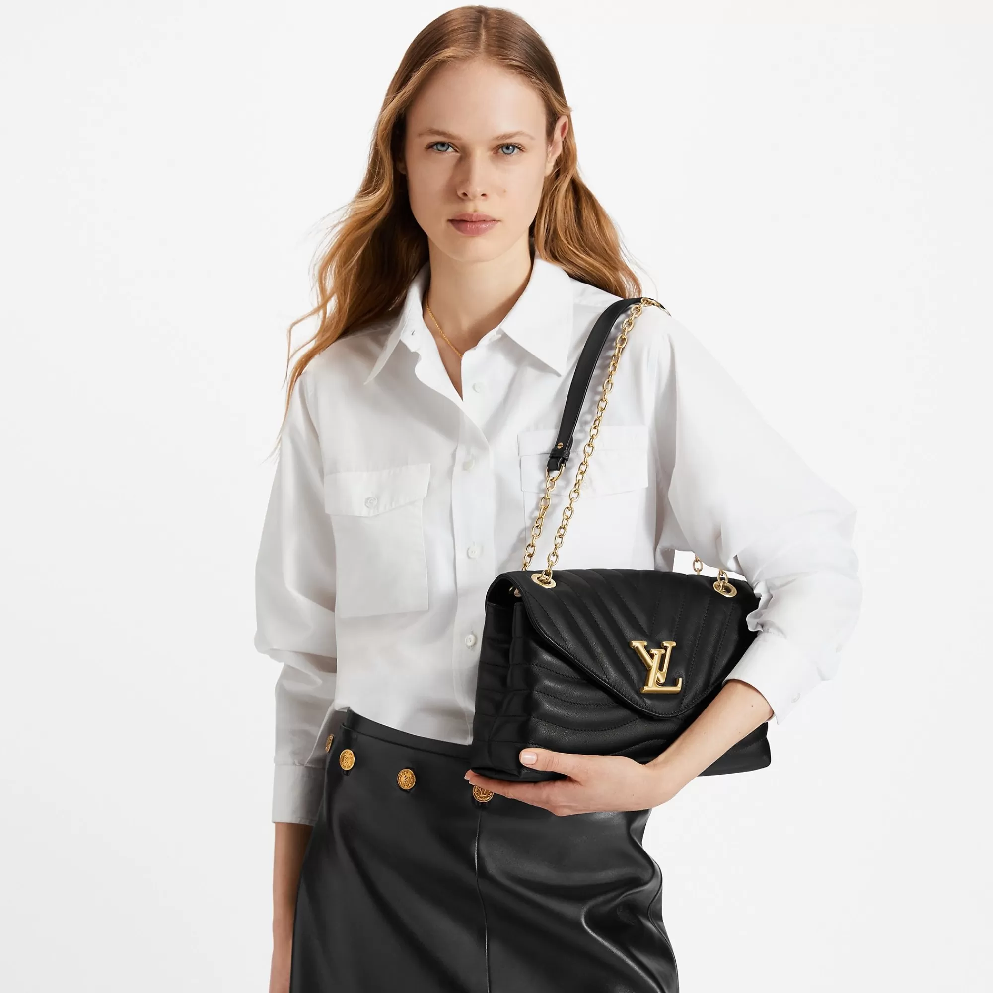 Best Louis Vuitton New Wave Chain Bag Gm Black