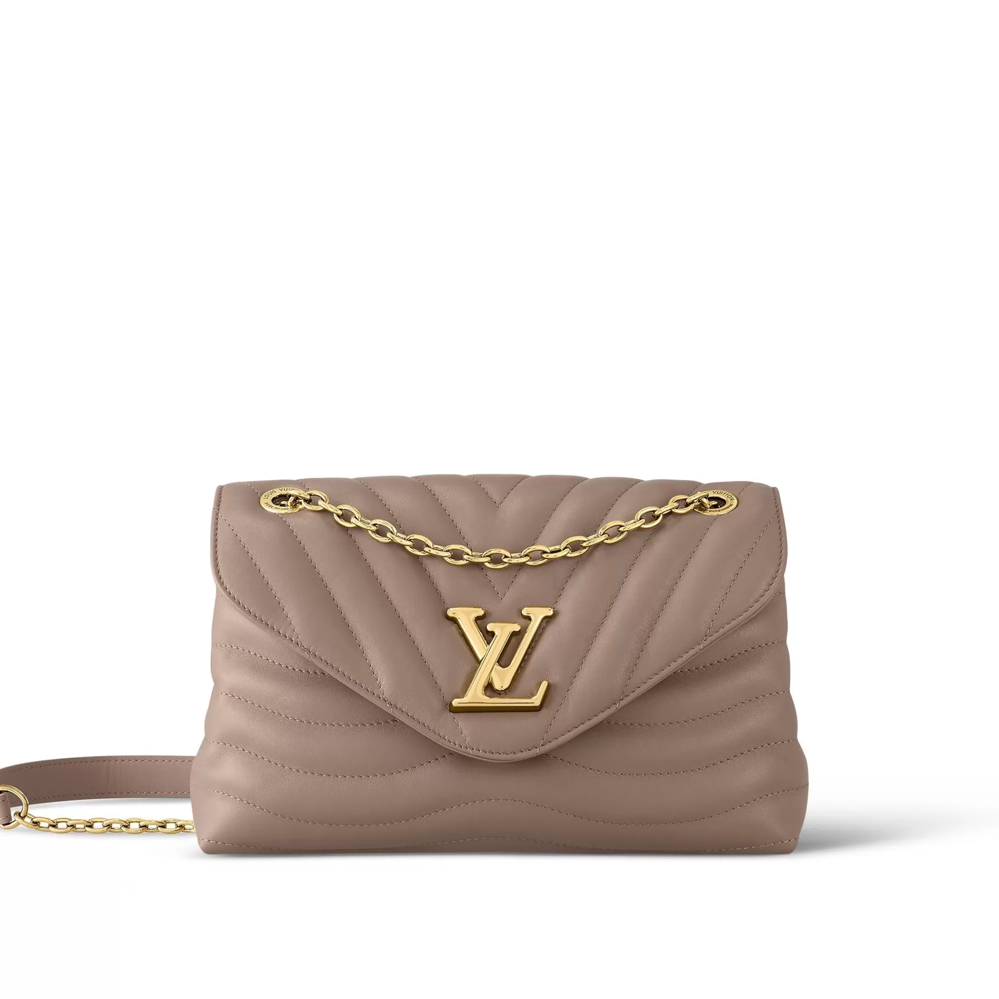 Fashion Louis Vuitton New Wave Chain Bag Gm Taupe