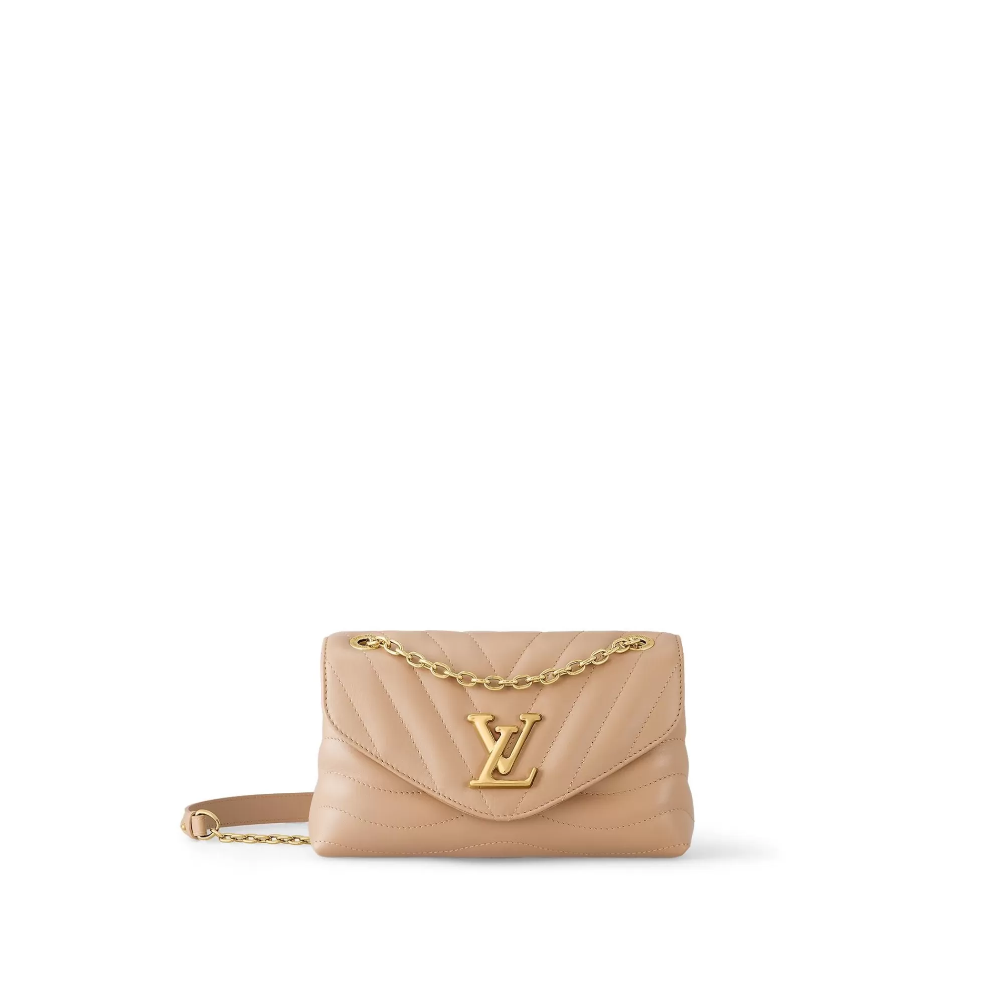 Shop Louis Vuitton New Wave Chain Bag Mm Noisette
