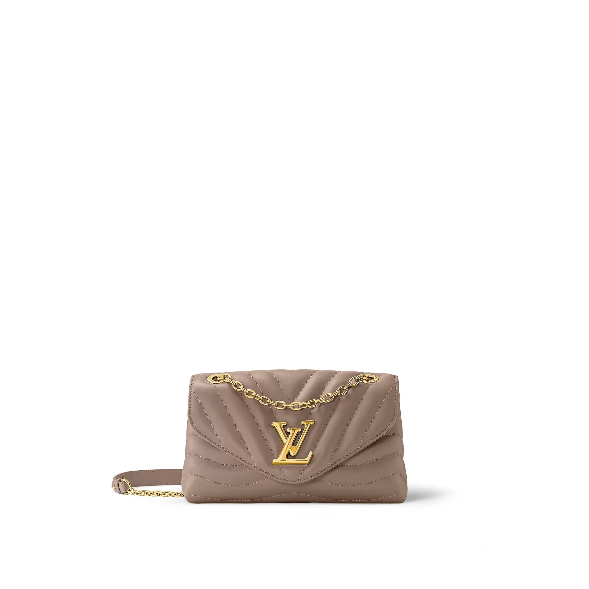 Outlet Louis Vuitton New Wave Chain Bag Mm Taupe