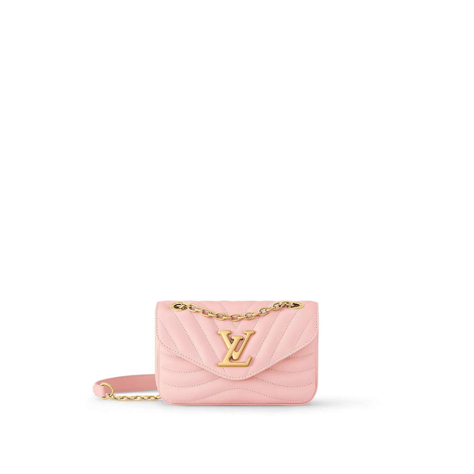New Louis Vuitton New Wave Chain Bag Pm Rose Ballerine