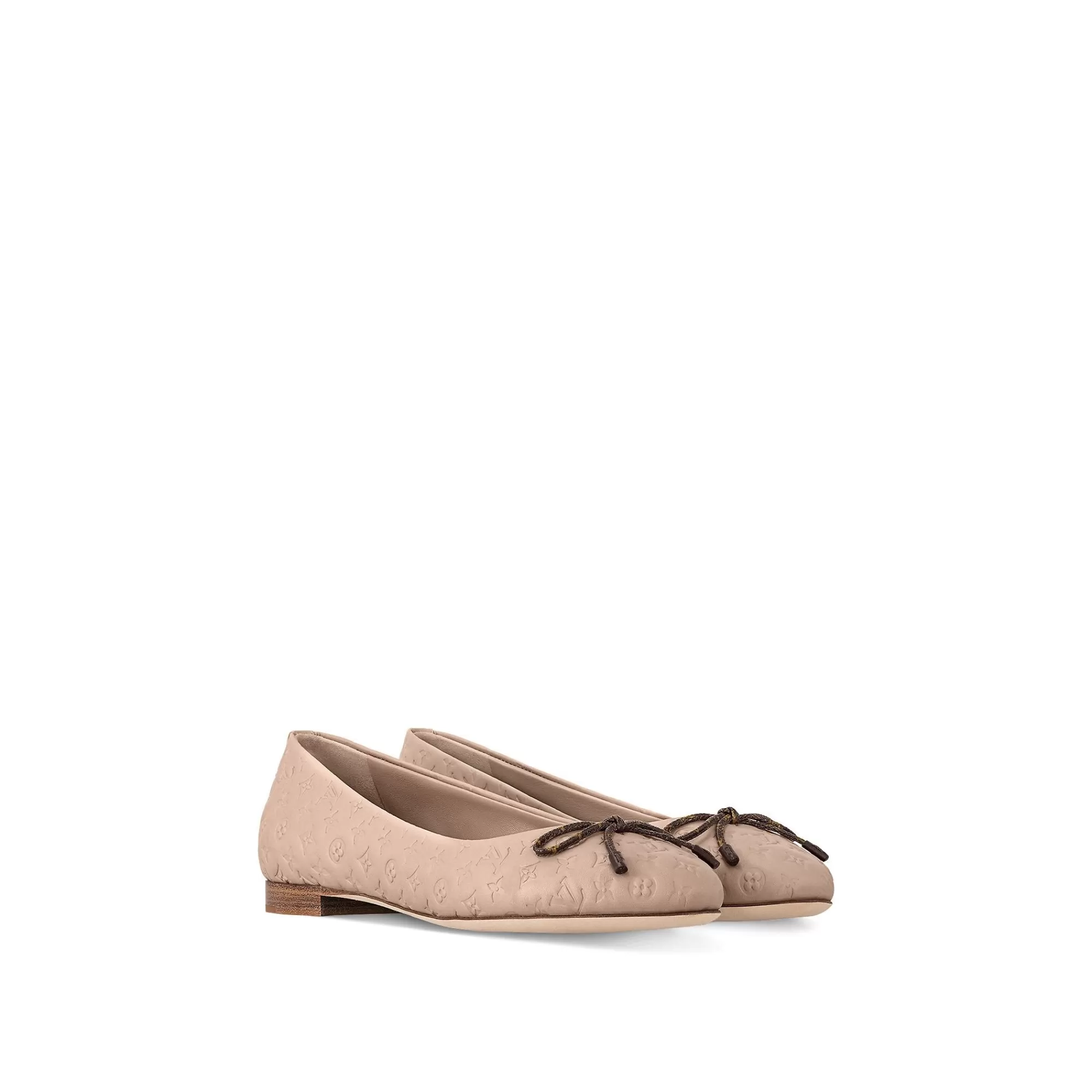 New Louis Vuitton Nina Flat Ballerina Nude
