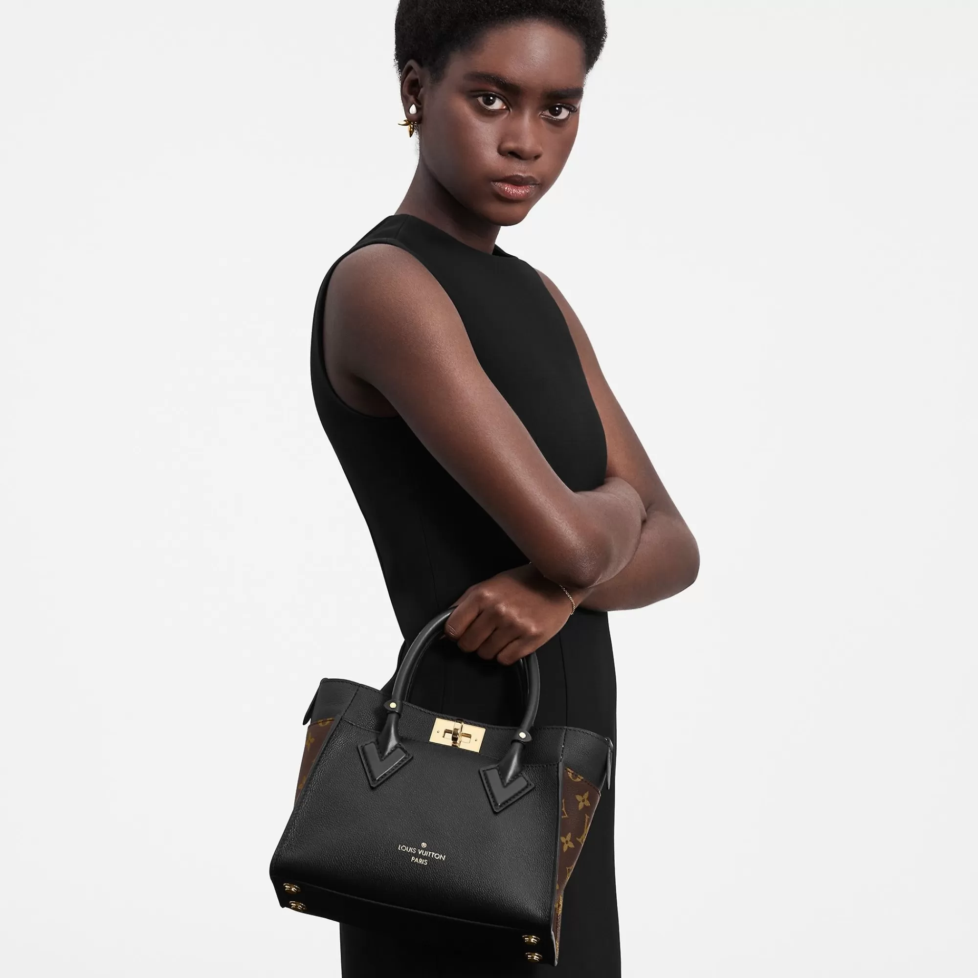 Best Sale Louis Vuitton On My Side Pm Black