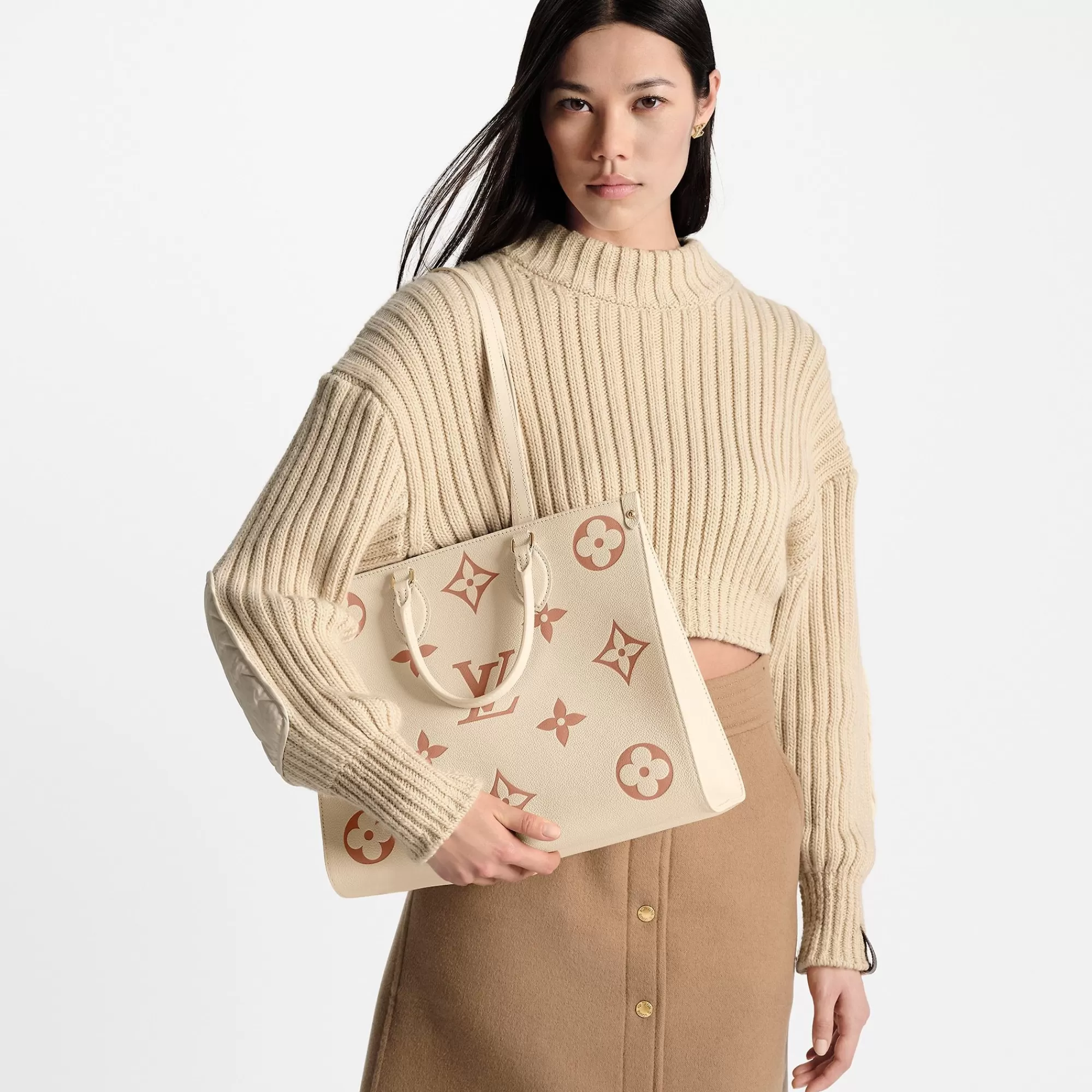 Cheap Louis Vuitton Onthego Mm Creme/Rose Trianon