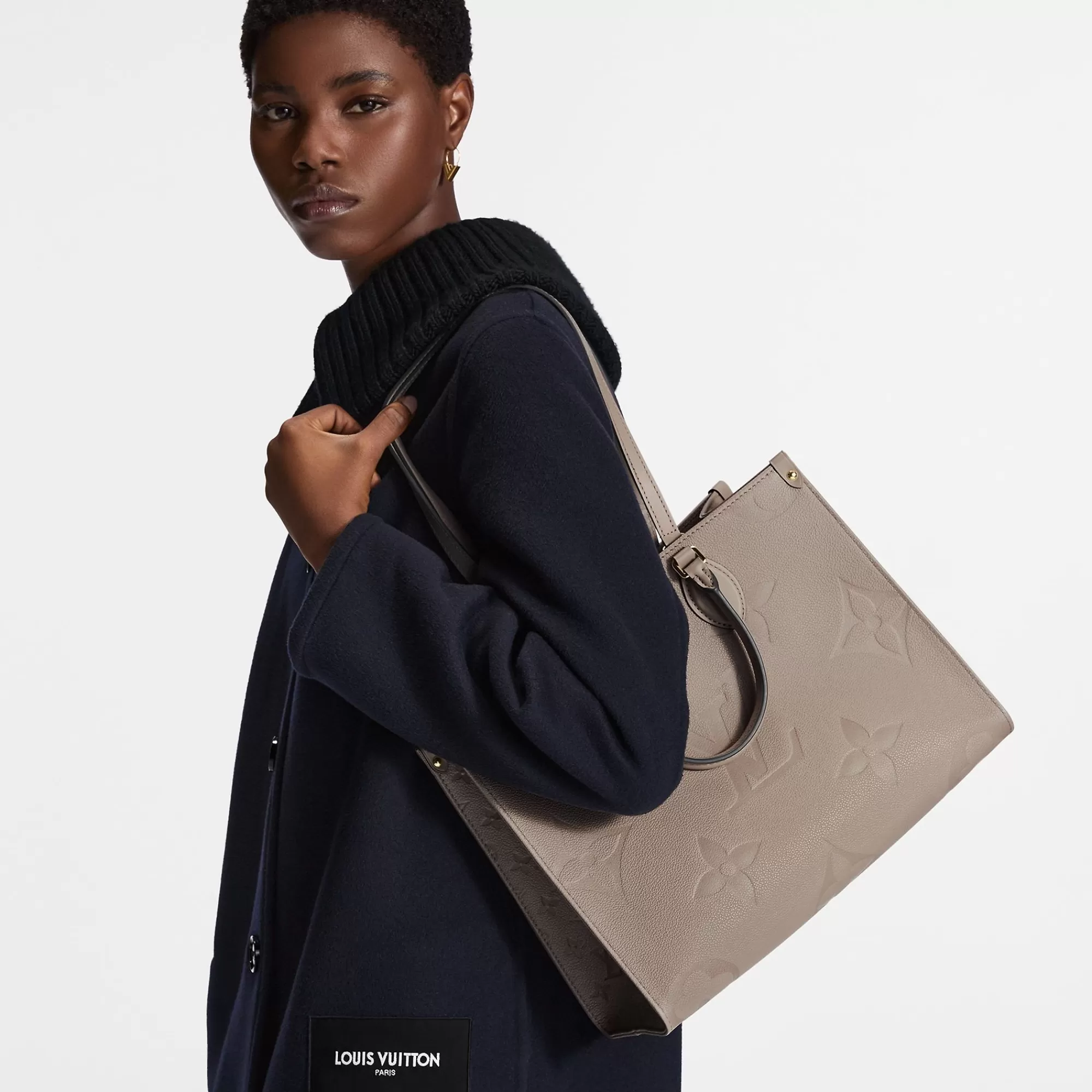 Shop Louis Vuitton Onthego Mm Turtledove