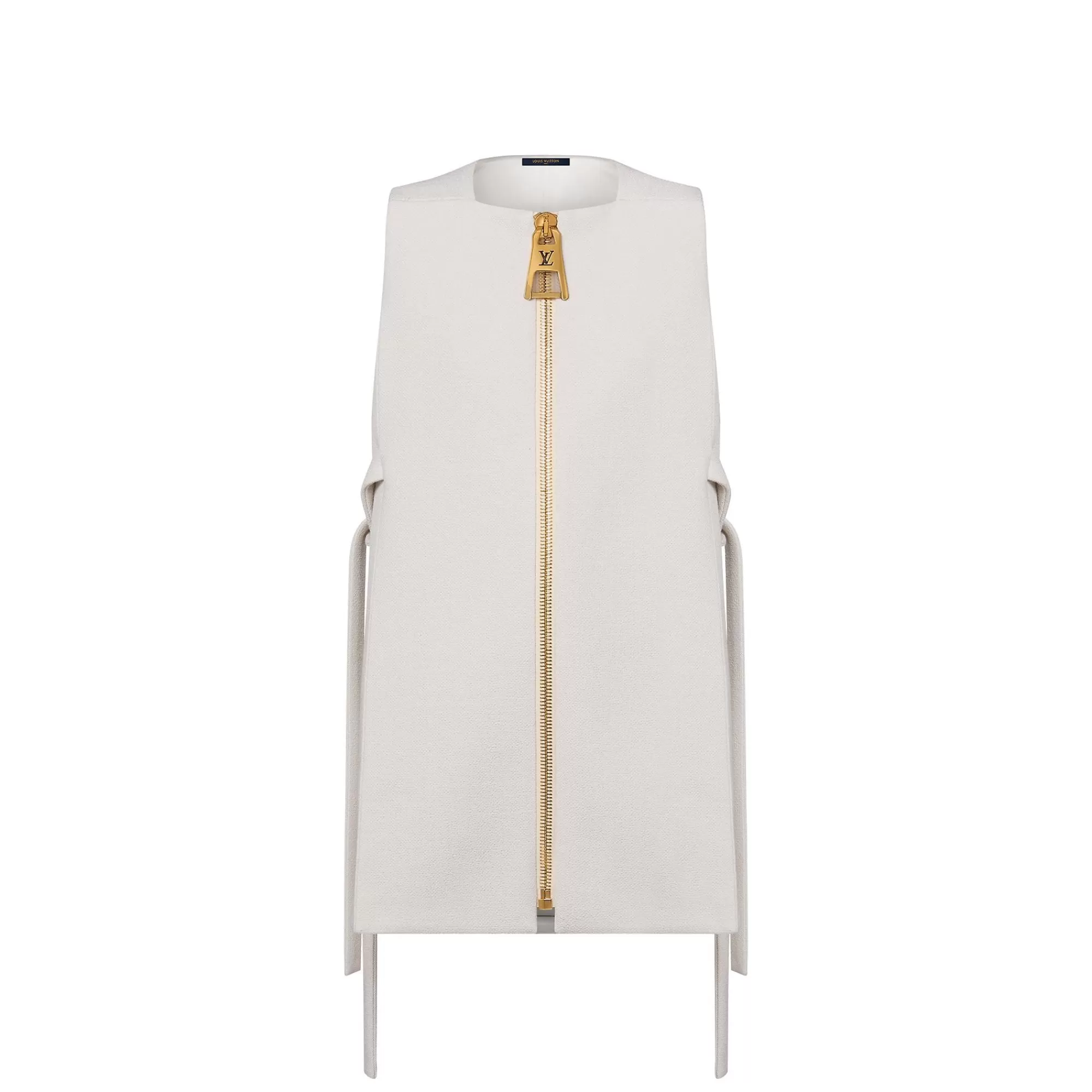 Online Louis Vuitton Oversized Zipper Side-Tie Dress