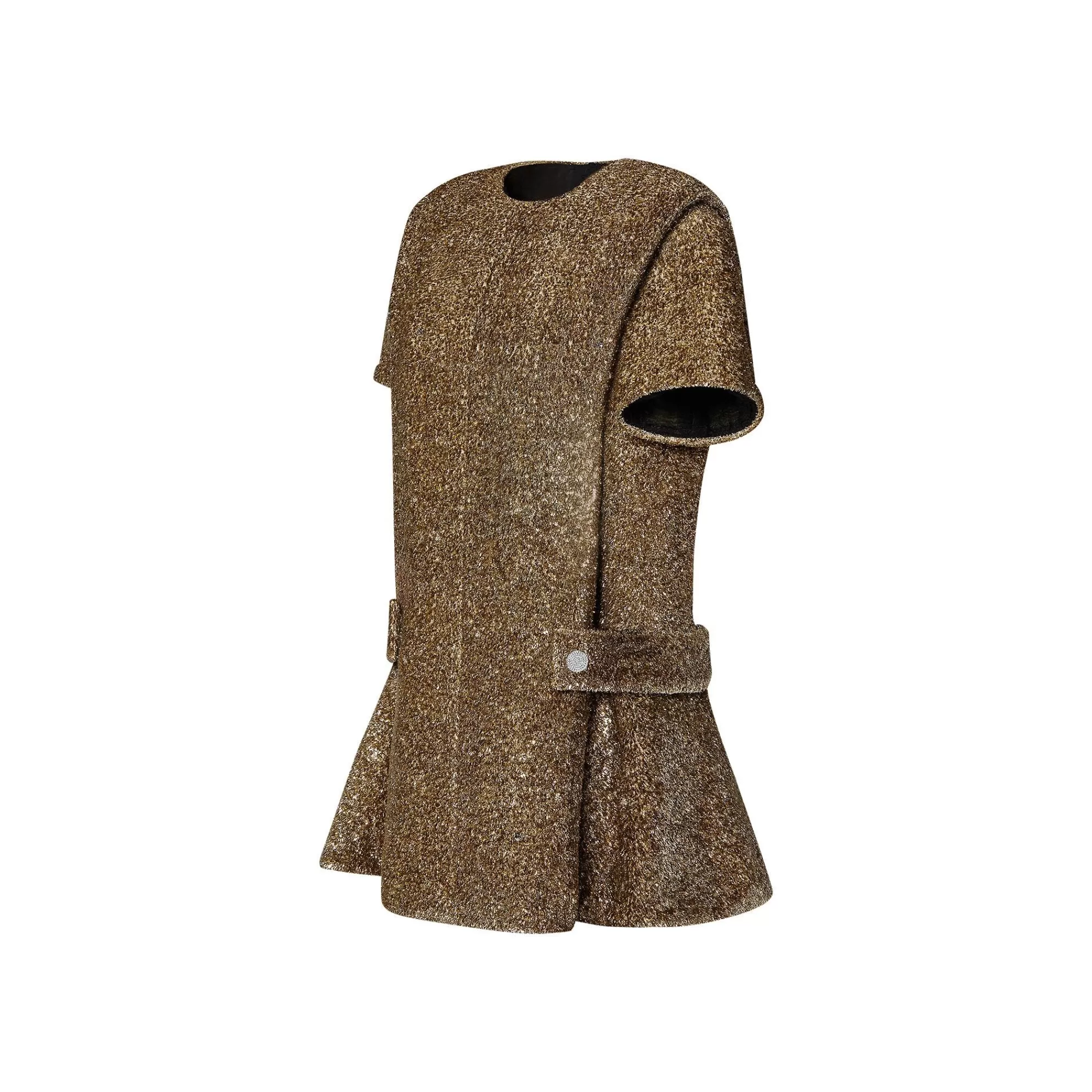 Fashion Louis Vuitton Padded Lurex Apron Dress
