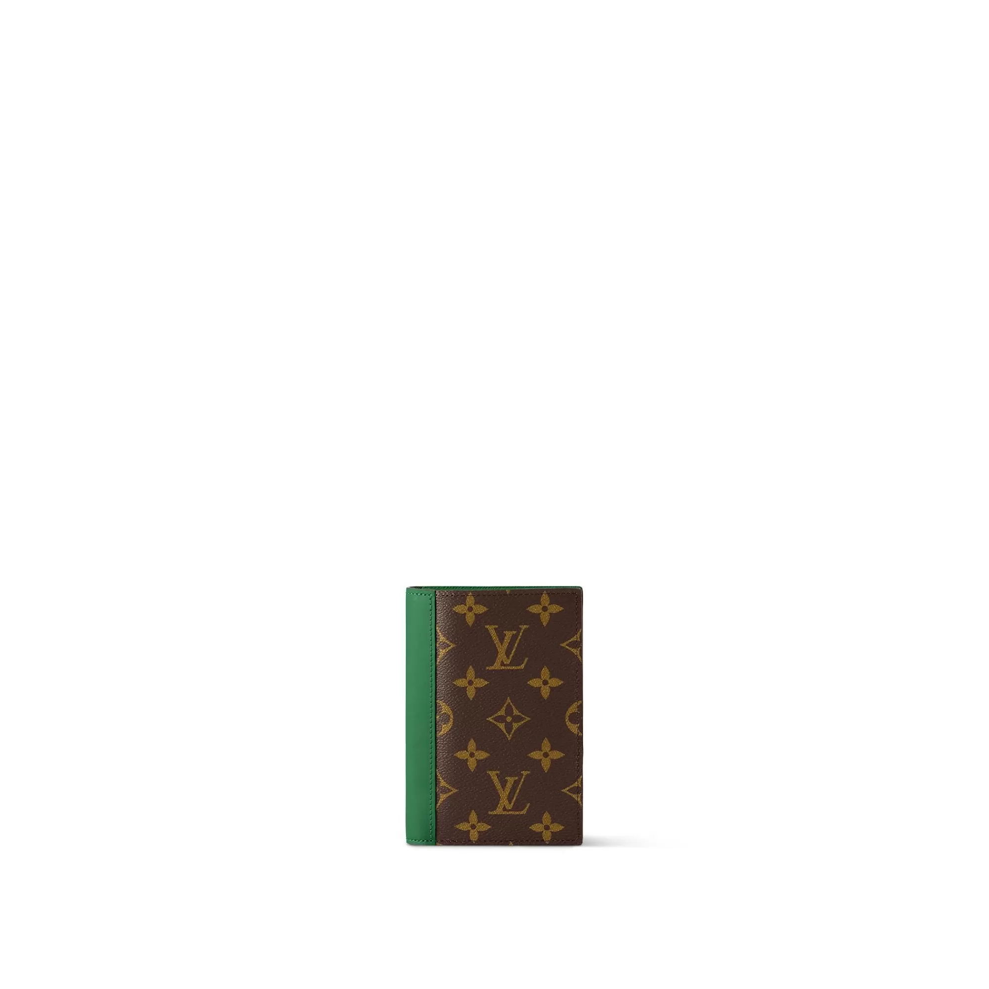 Shop Louis Vuitton Passport Cover Green