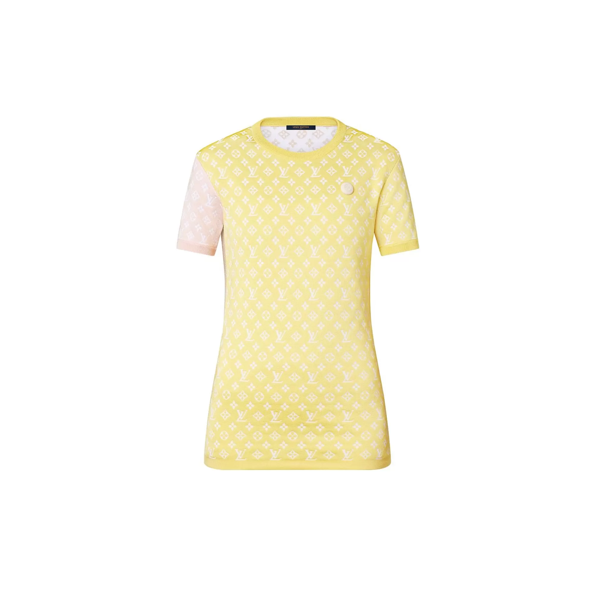 Fashion Louis Vuitton Pastel Monogram Knit Top