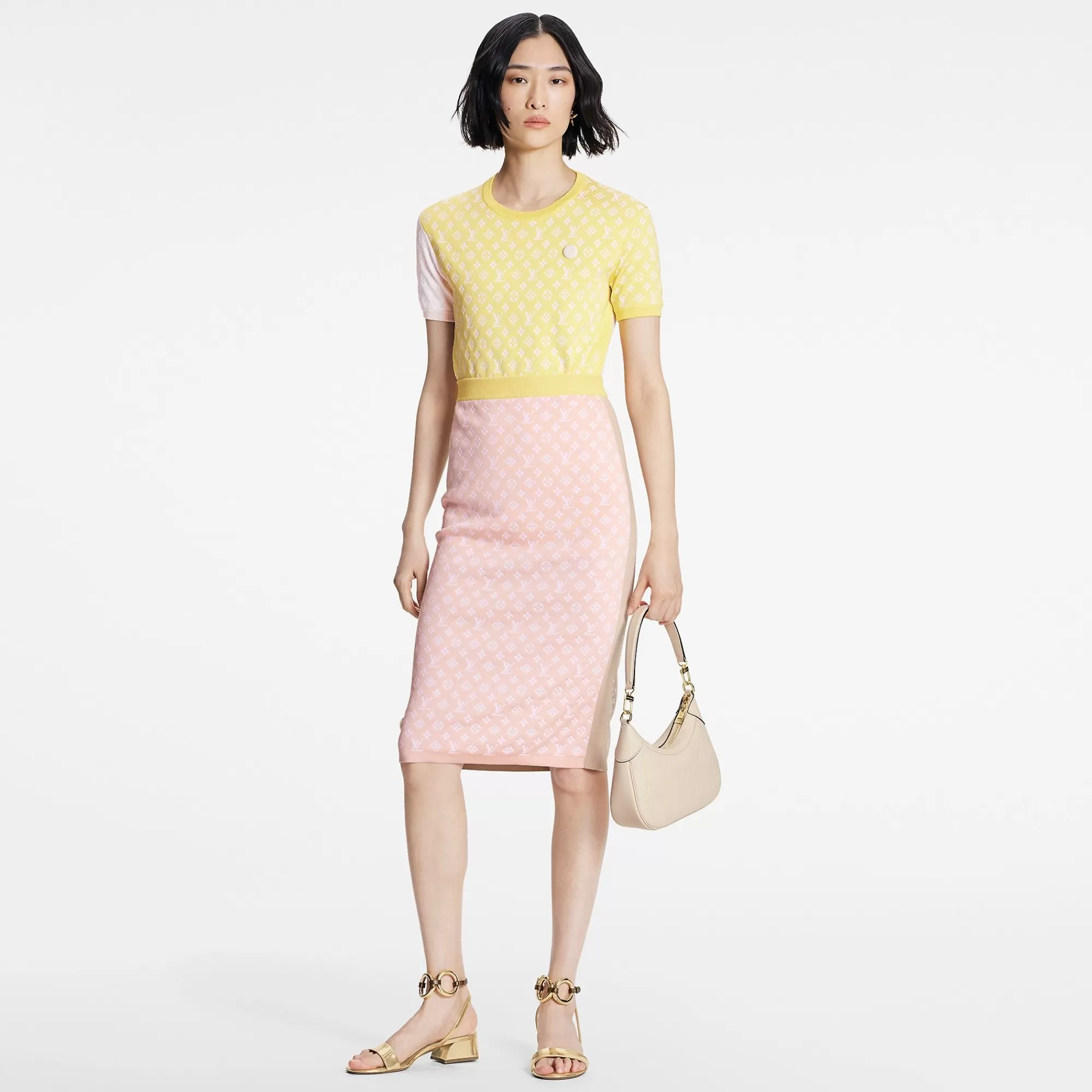 Clearance Louis Vuitton Pastel Monogram Knit Tube Skirt