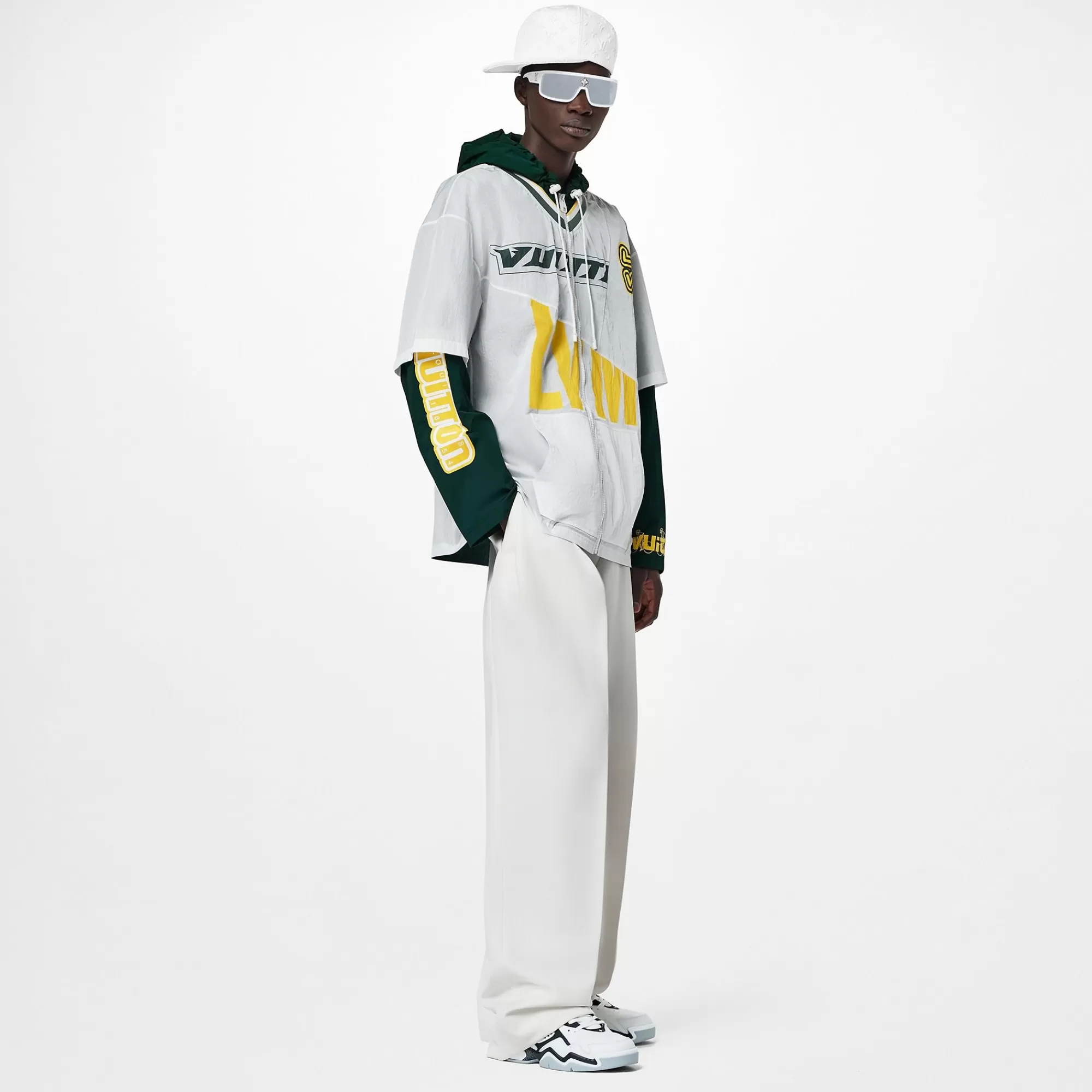 Clearance Louis Vuitton Patchwork Baseball Jersey Blouson