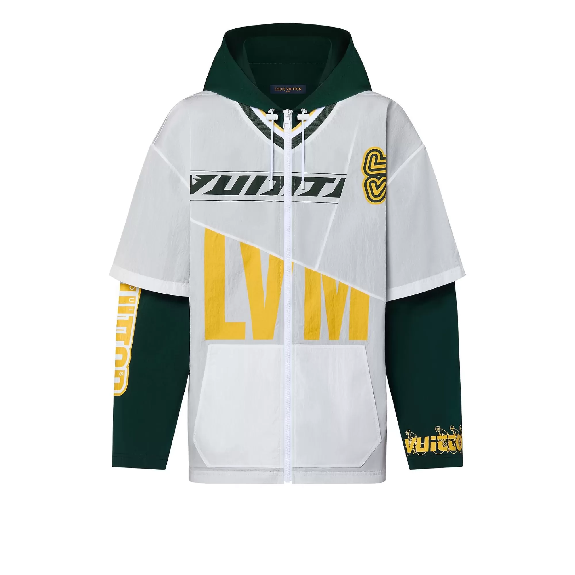 Clearance Louis Vuitton Patchwork Baseball Jersey Blouson