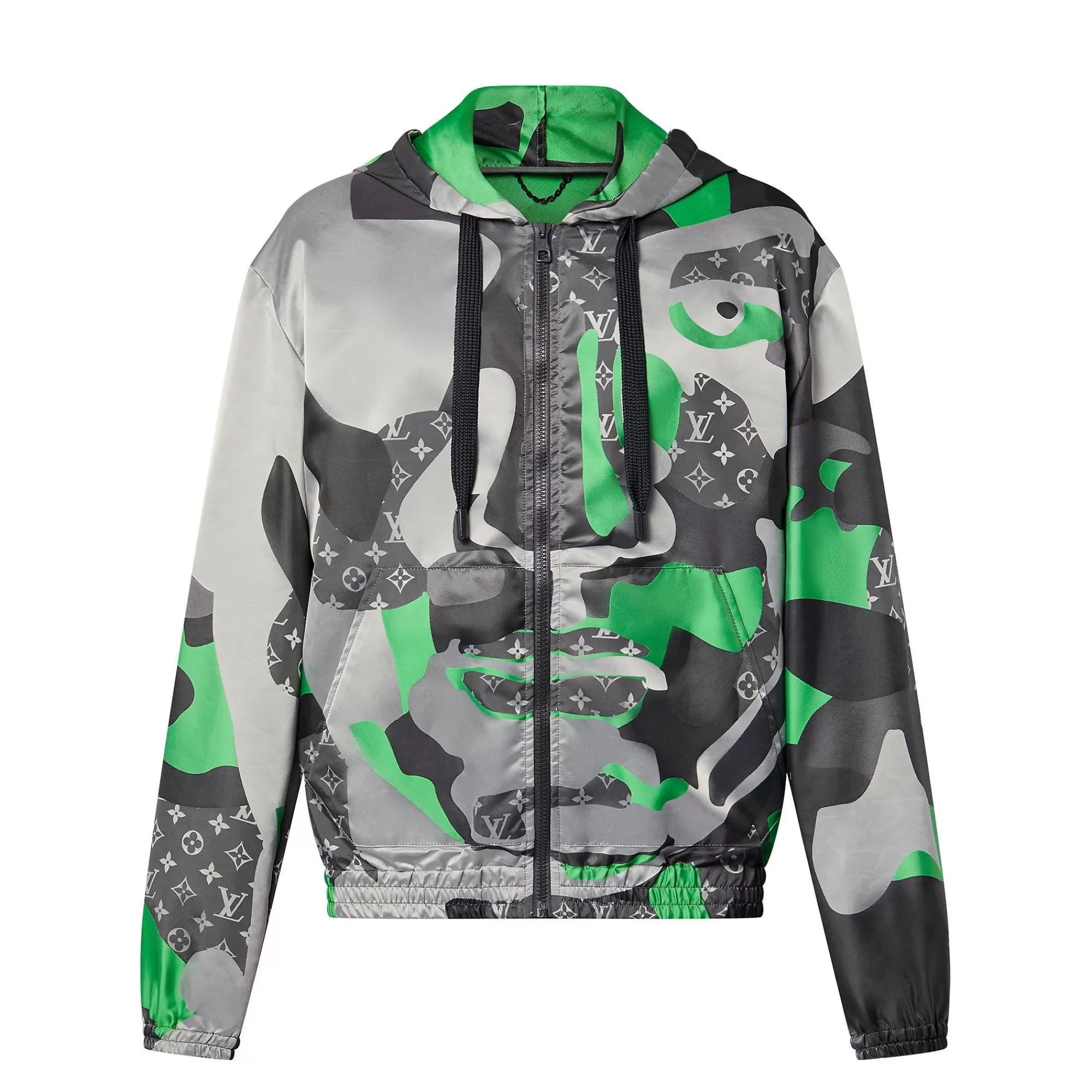 Clearance Louis Vuitton Patchworked Portrait Hooded Blouson