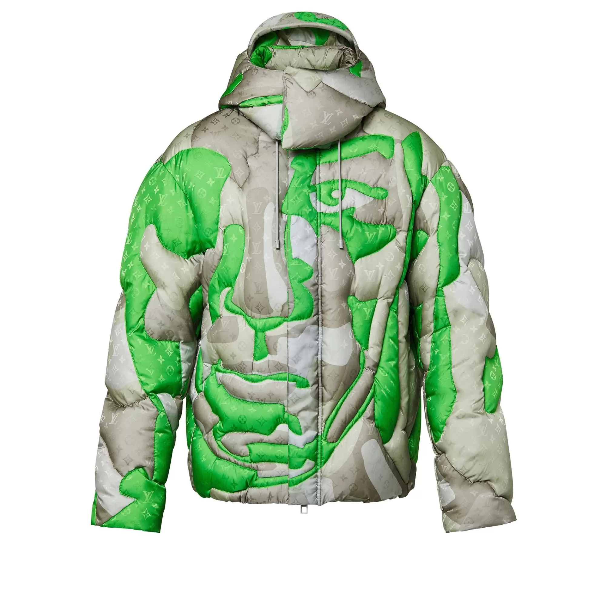 Best Sale Louis Vuitton Patchworked Portrait Puffer Blouson