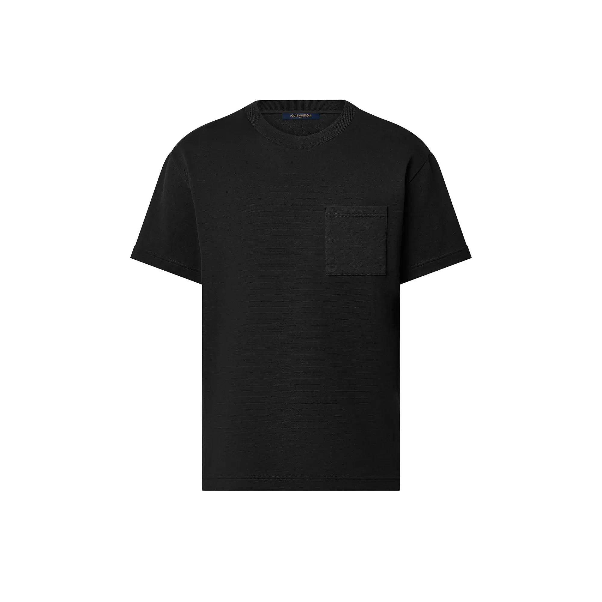 Best Louis Vuitton Pique Cotton T-Shirt Black