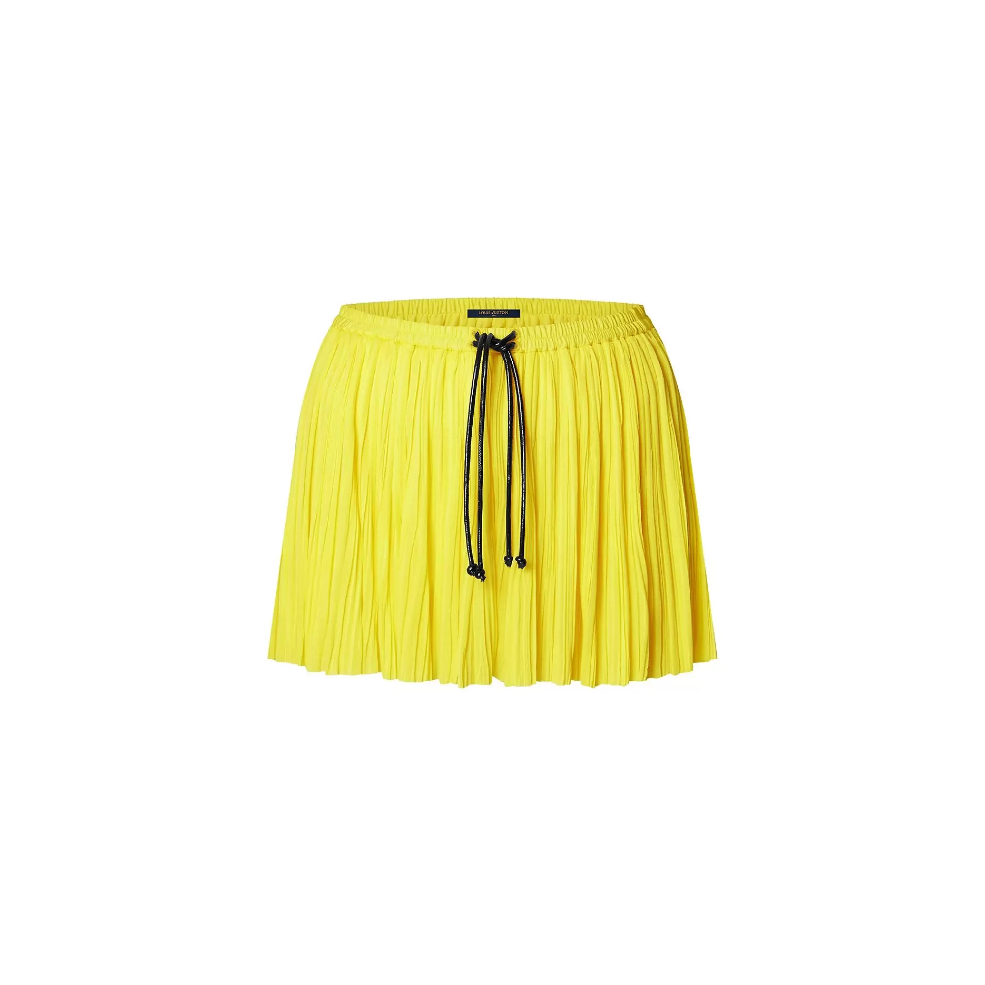 Cheap Louis Vuitton Pleated Jersey Mini Shorts Citron