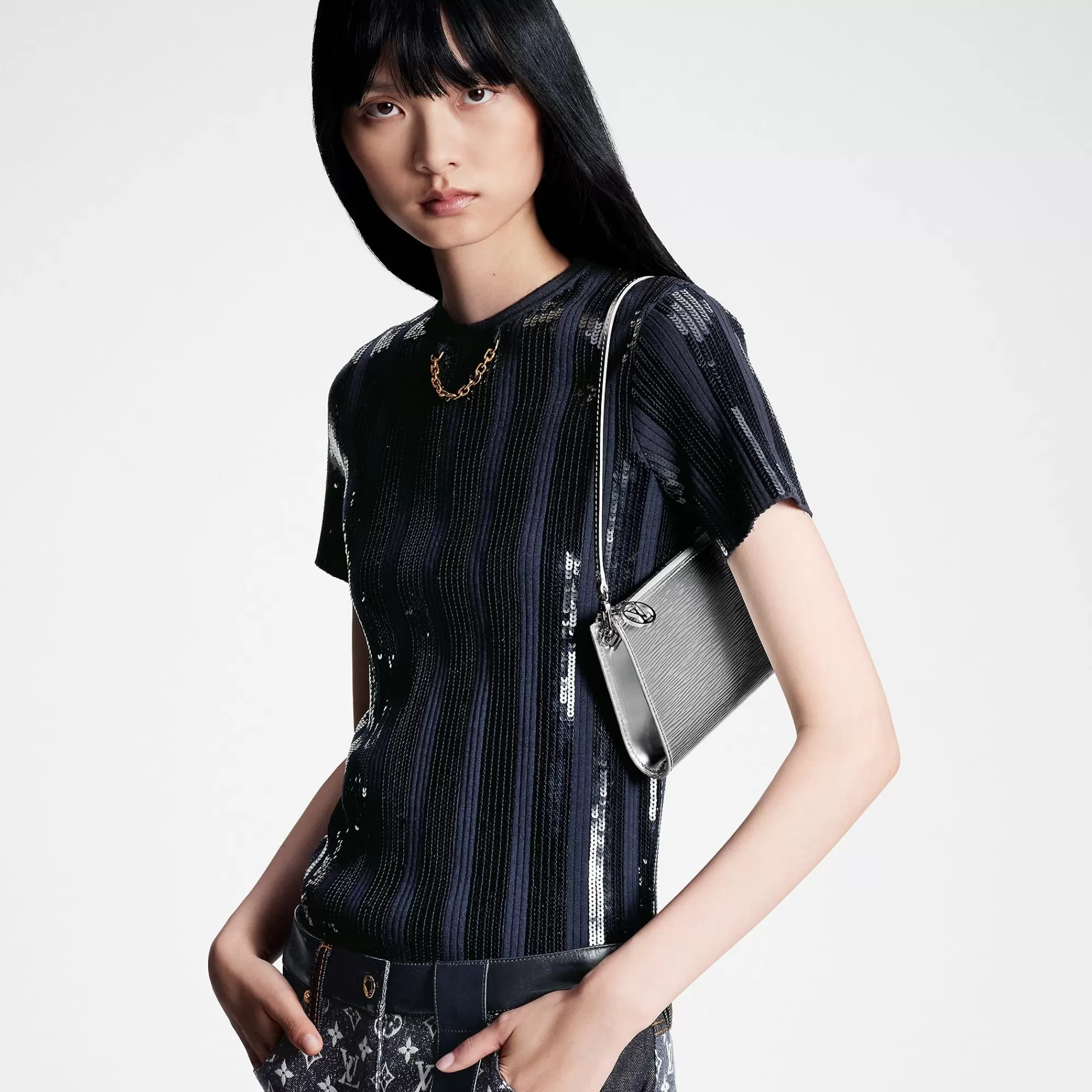 Discount Louis Vuitton Pochette Accessoires Silver
