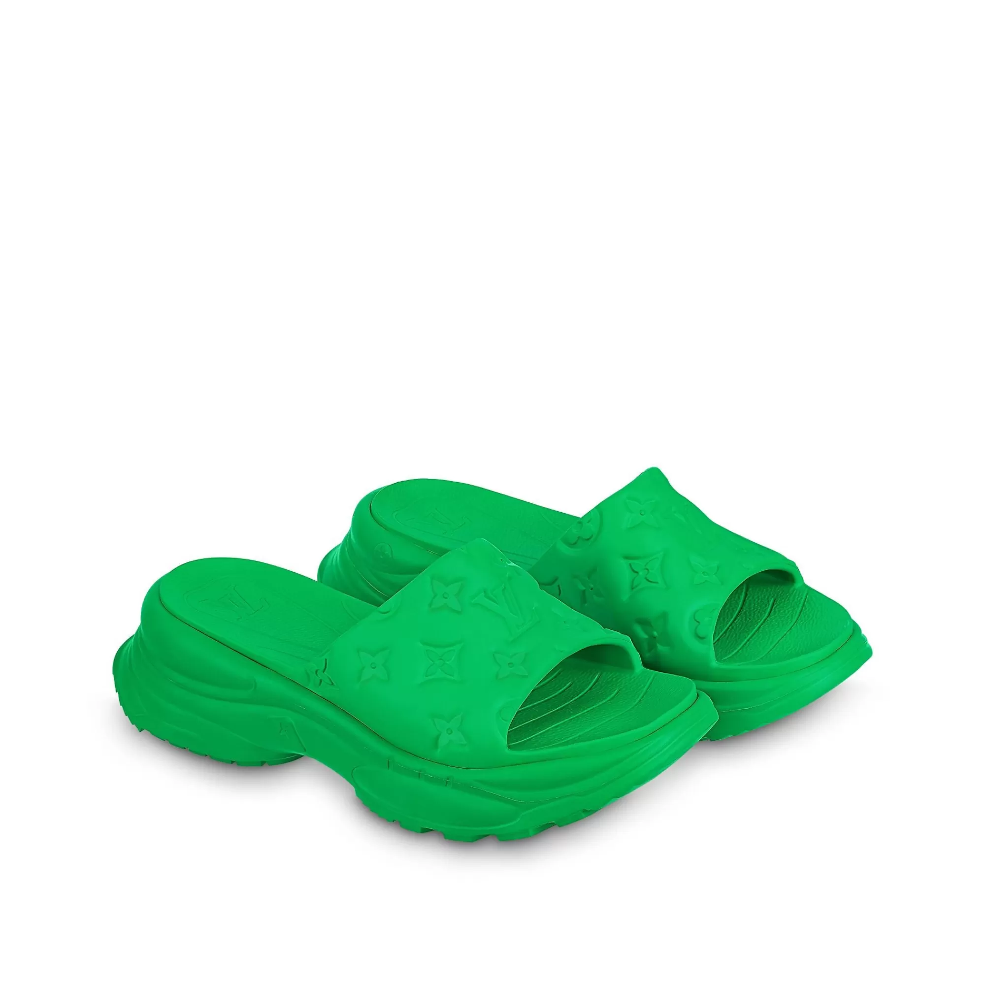 Cheap Louis Vuitton Pool 55 Flat Comfort Mule Green