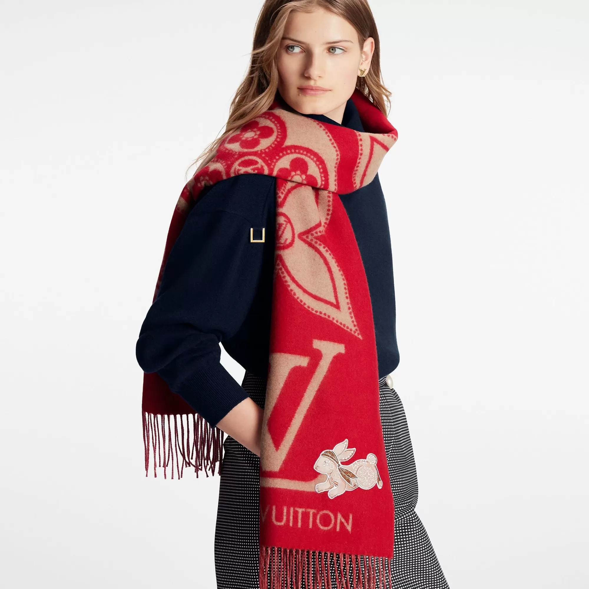 Flash Sale Louis Vuitton Precious Rabbit Reykjavik Scarf