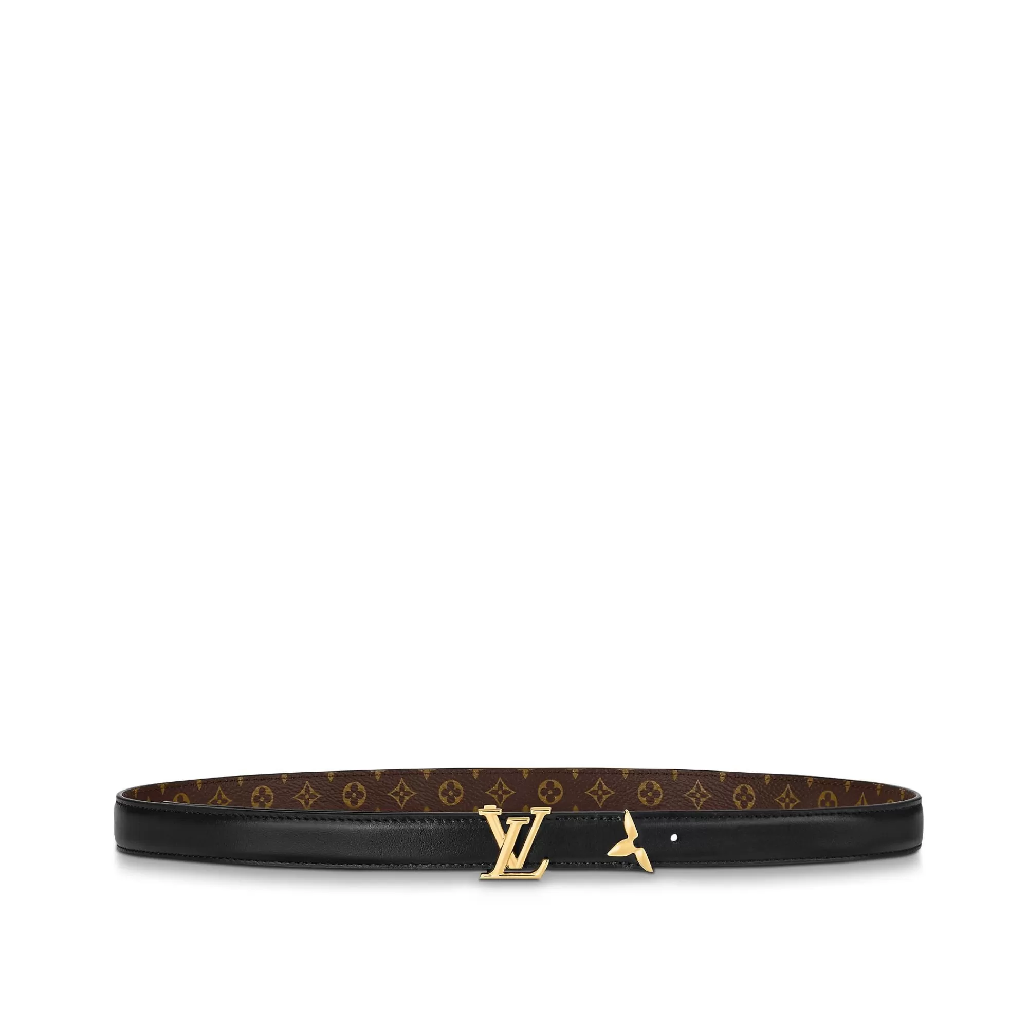 New Louis Vuitton Pretty Lv 20Mm Reversible Belt Black