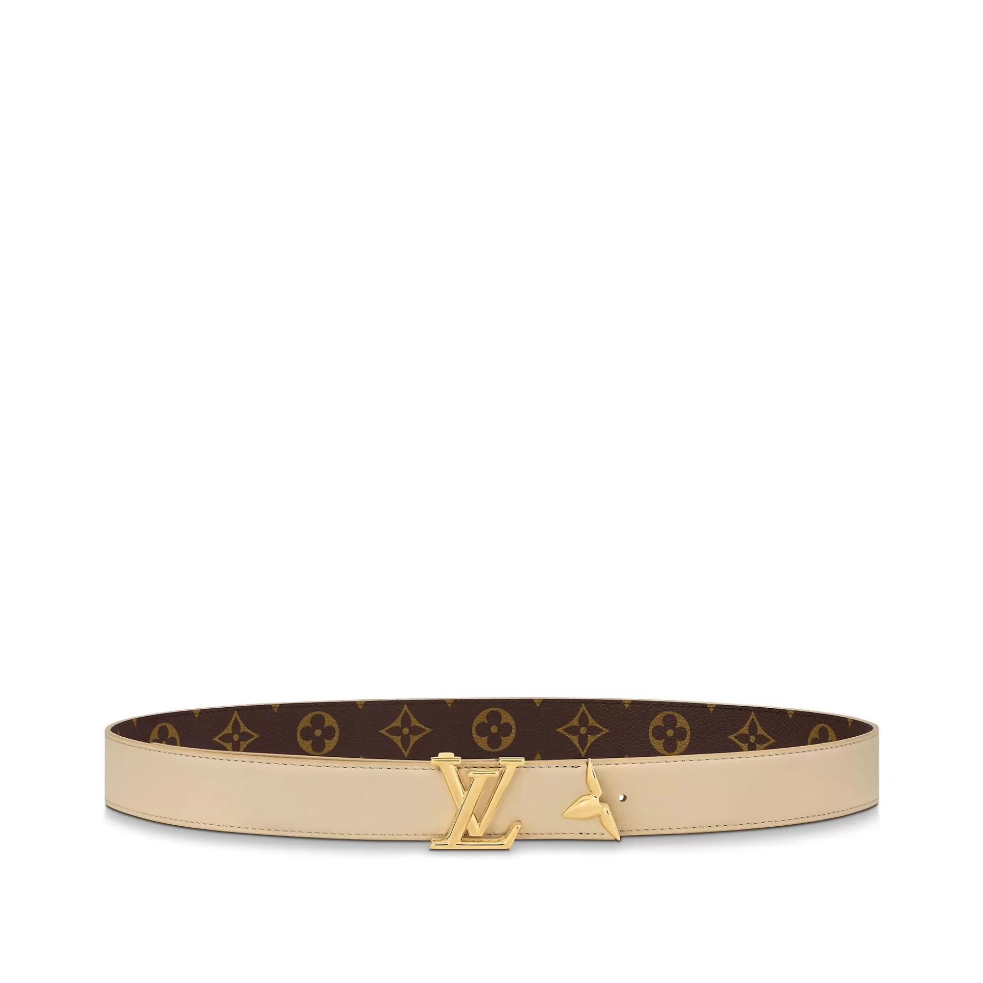 Flash Sale Louis Vuitton Pretty Lv 30Mm Reversible Belt Beige