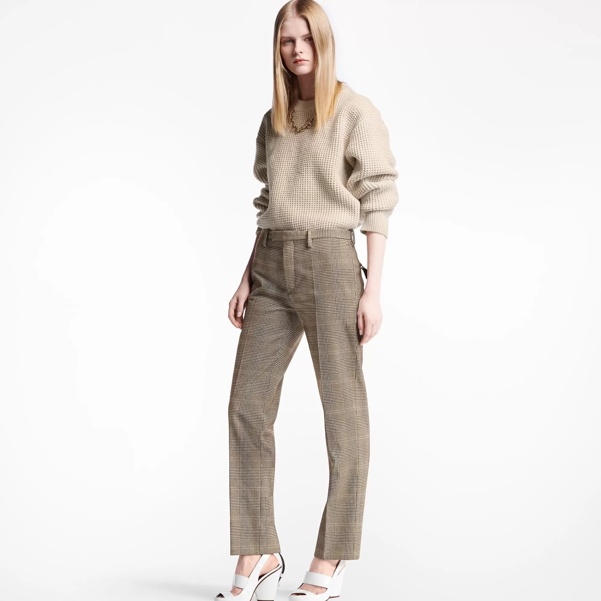 Sale Louis Vuitton Prince Of Wales Tailored Pants