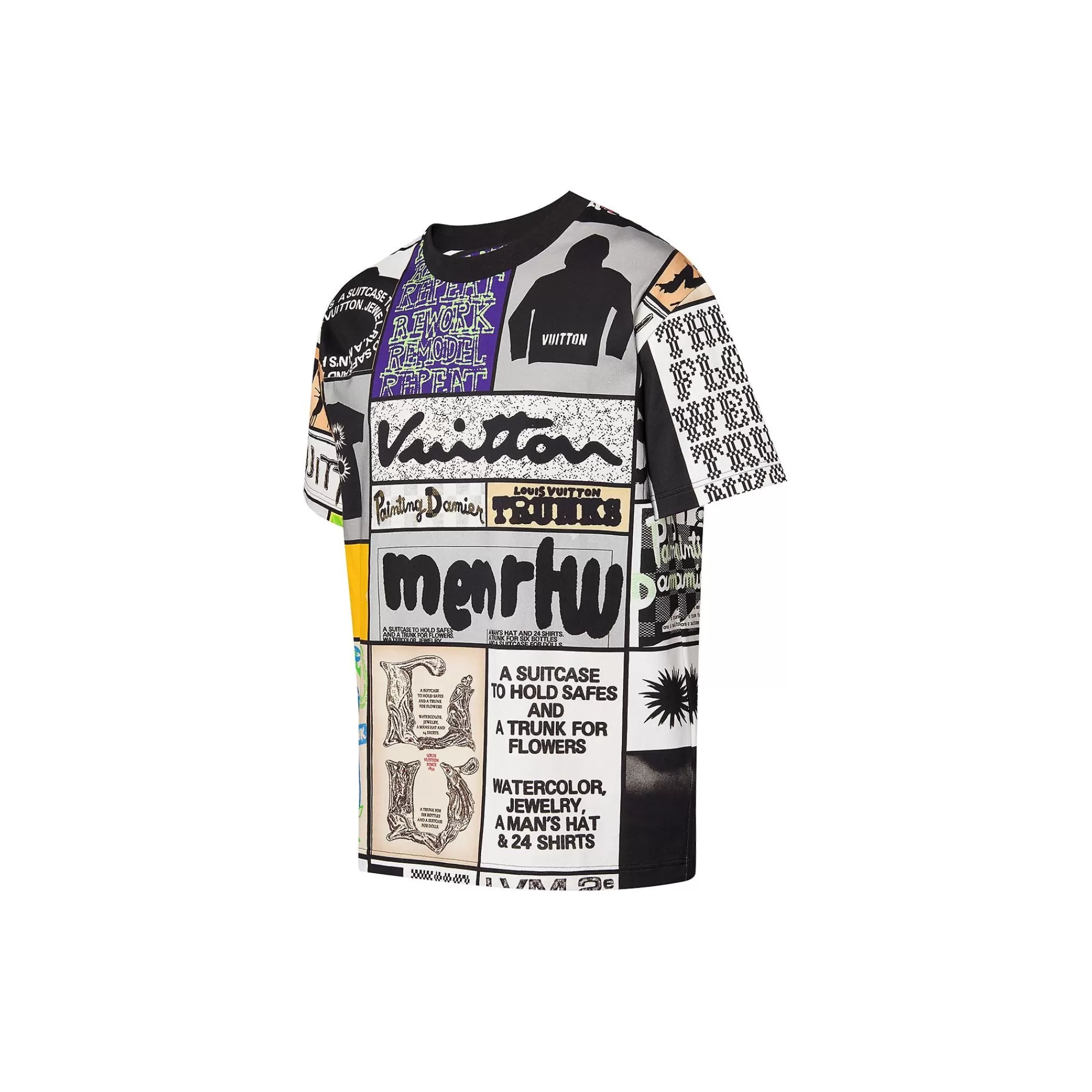 Best Sale Louis Vuitton Printed Cotton T-Shirt
