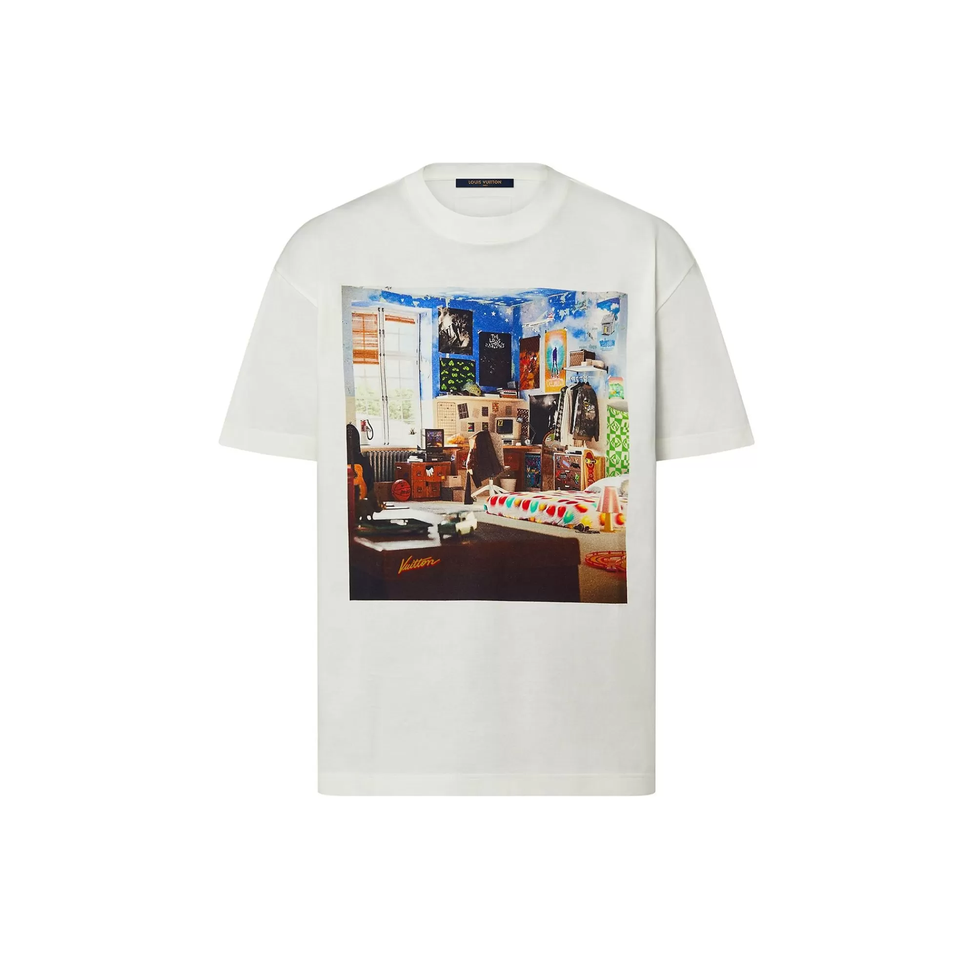 Fashion Louis Vuitton Printed Cotton T-Shirt