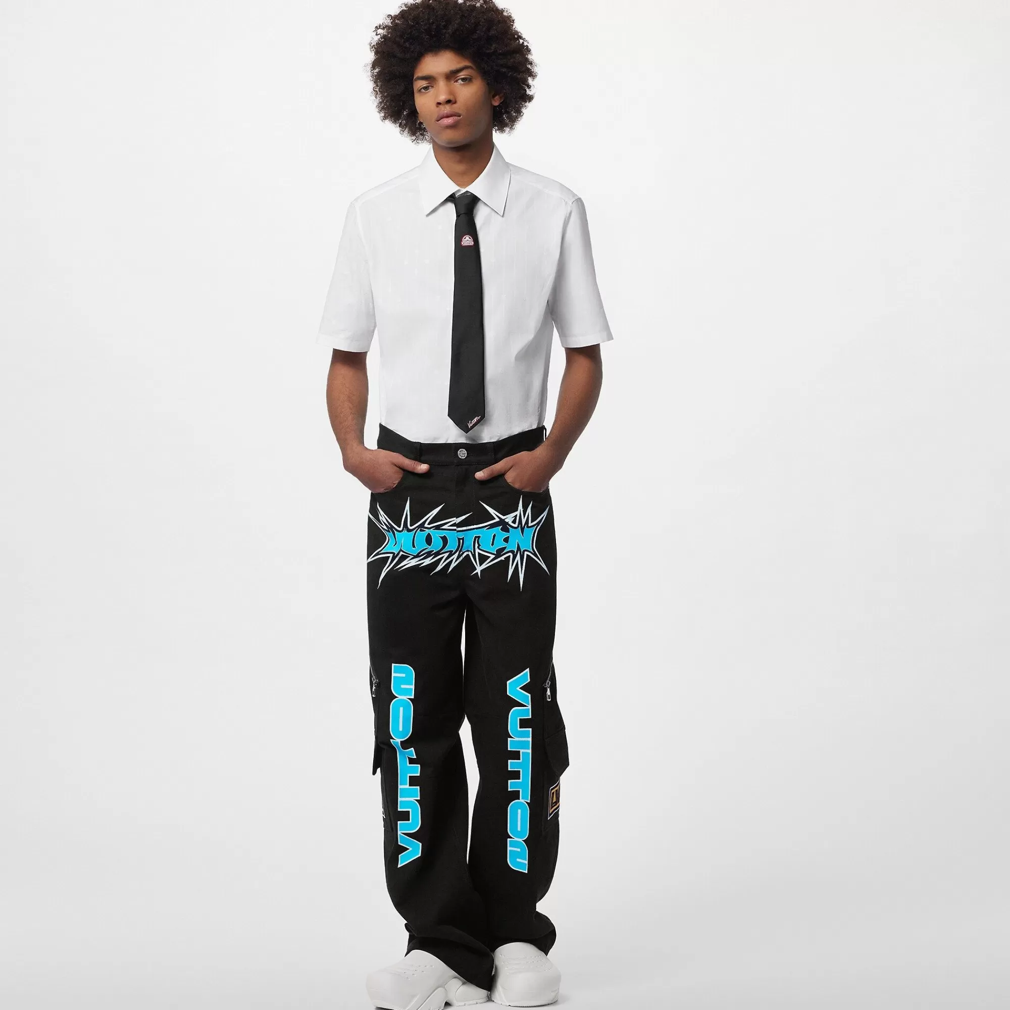 Hot Louis Vuitton Printed Denim Pants