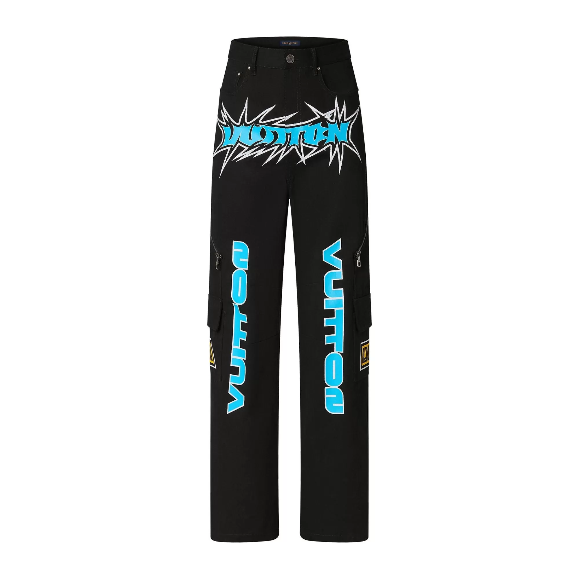 Hot Louis Vuitton Printed Denim Pants