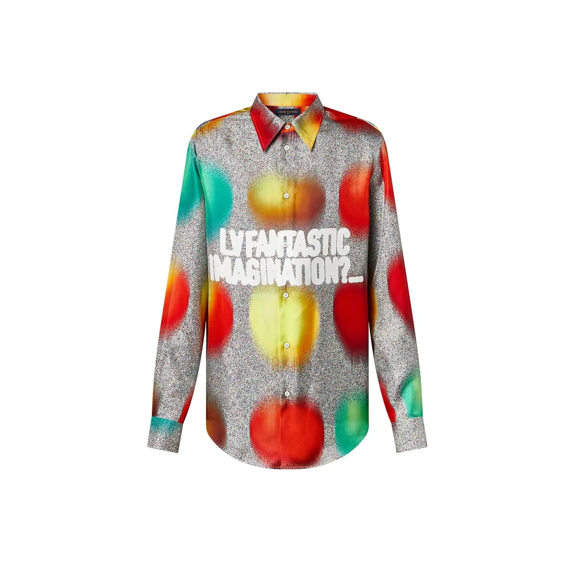 Best Louis Vuitton Printed Long-Sleeved Silk Shirt